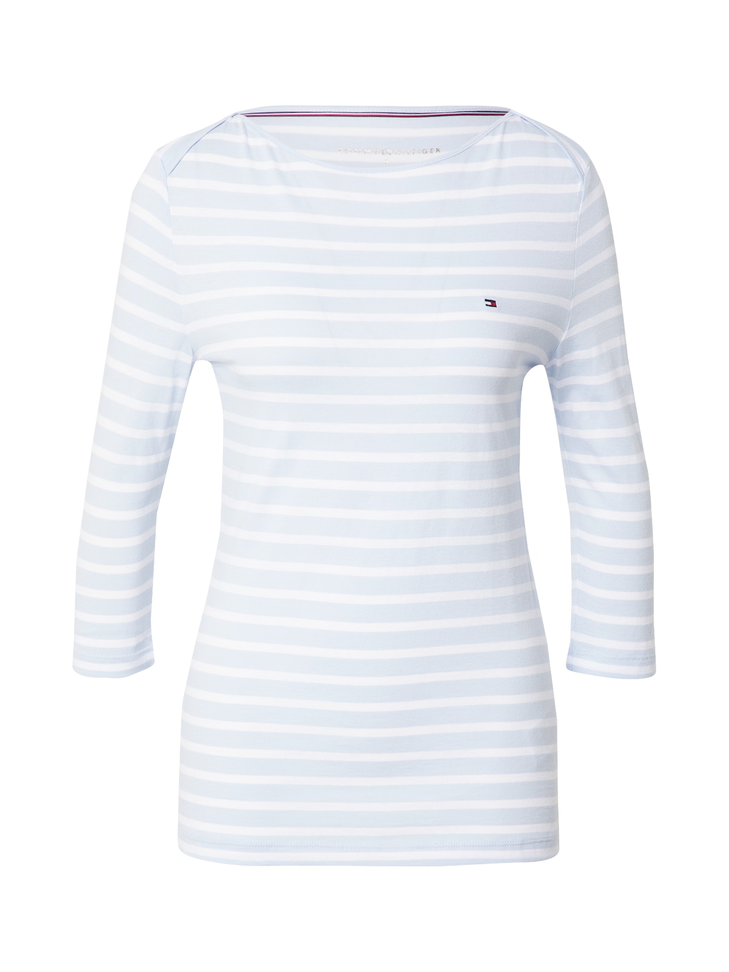 TOMMY HILFIGER Majica  svetlo modra / bela