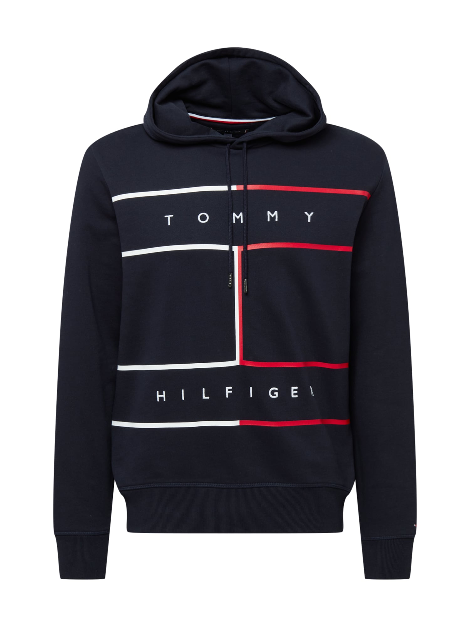 TOMMY HILFIGER Majica  temno modra / rdeča / bela