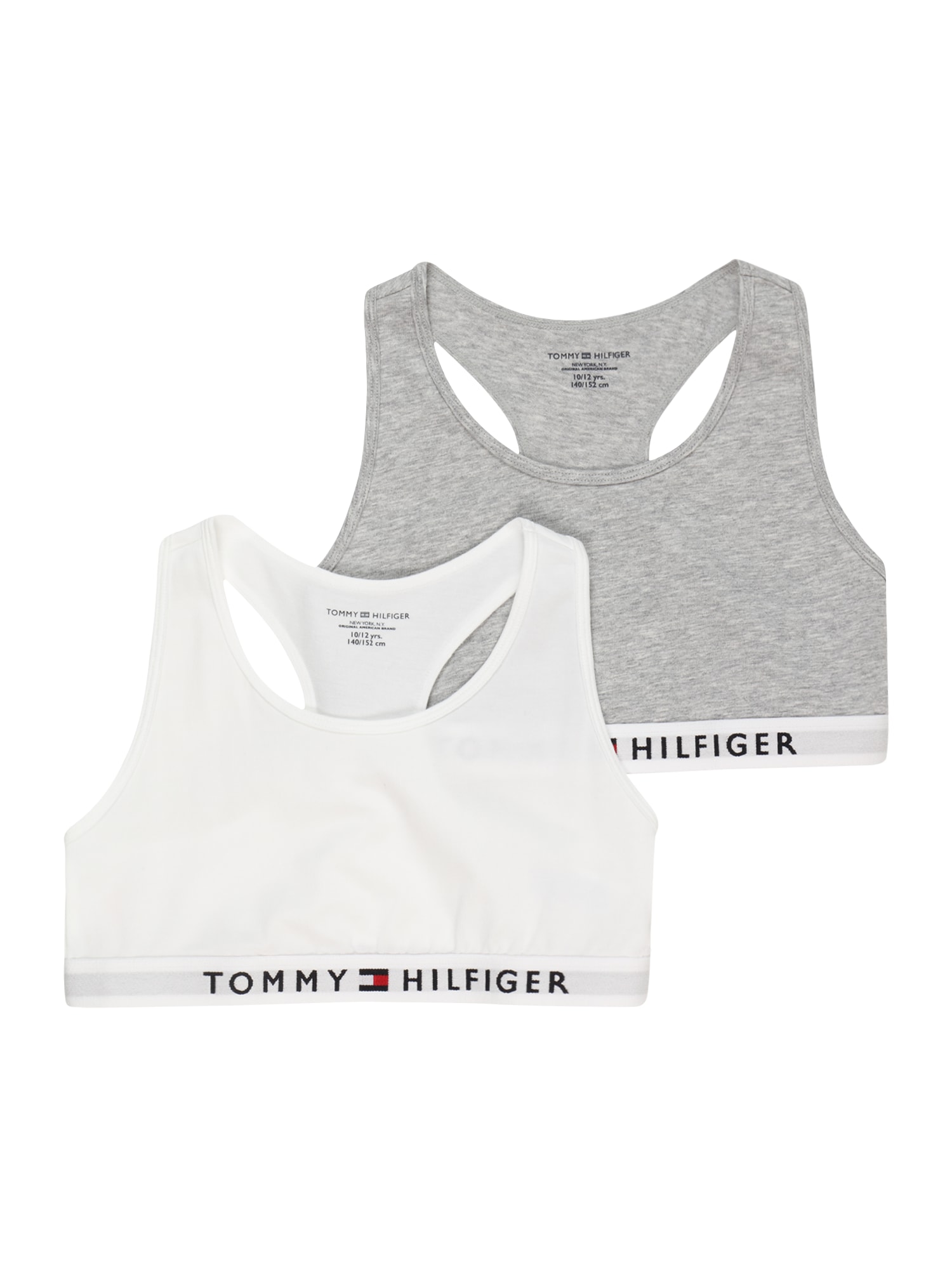 TOMMY HILFIGER Modrček  siva / bela