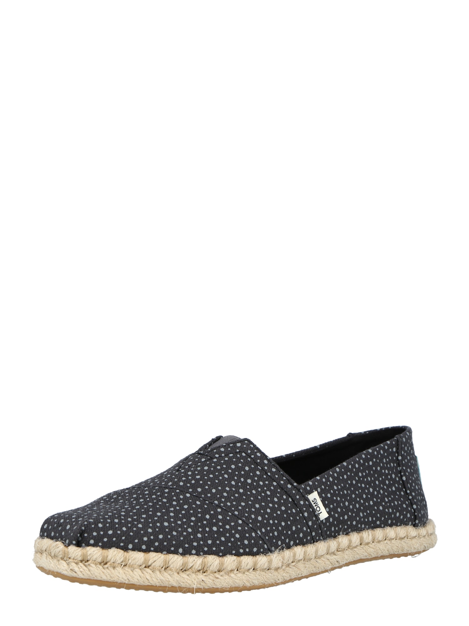 TOMS Espadrile  kamen / črna