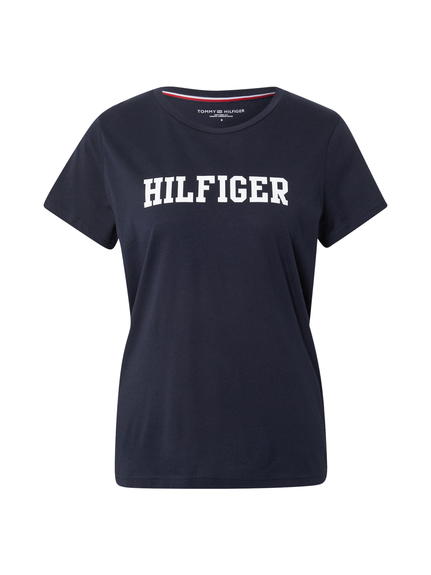 Tommy Hilfiger Underwear Majica za spanje  temno modra / bela