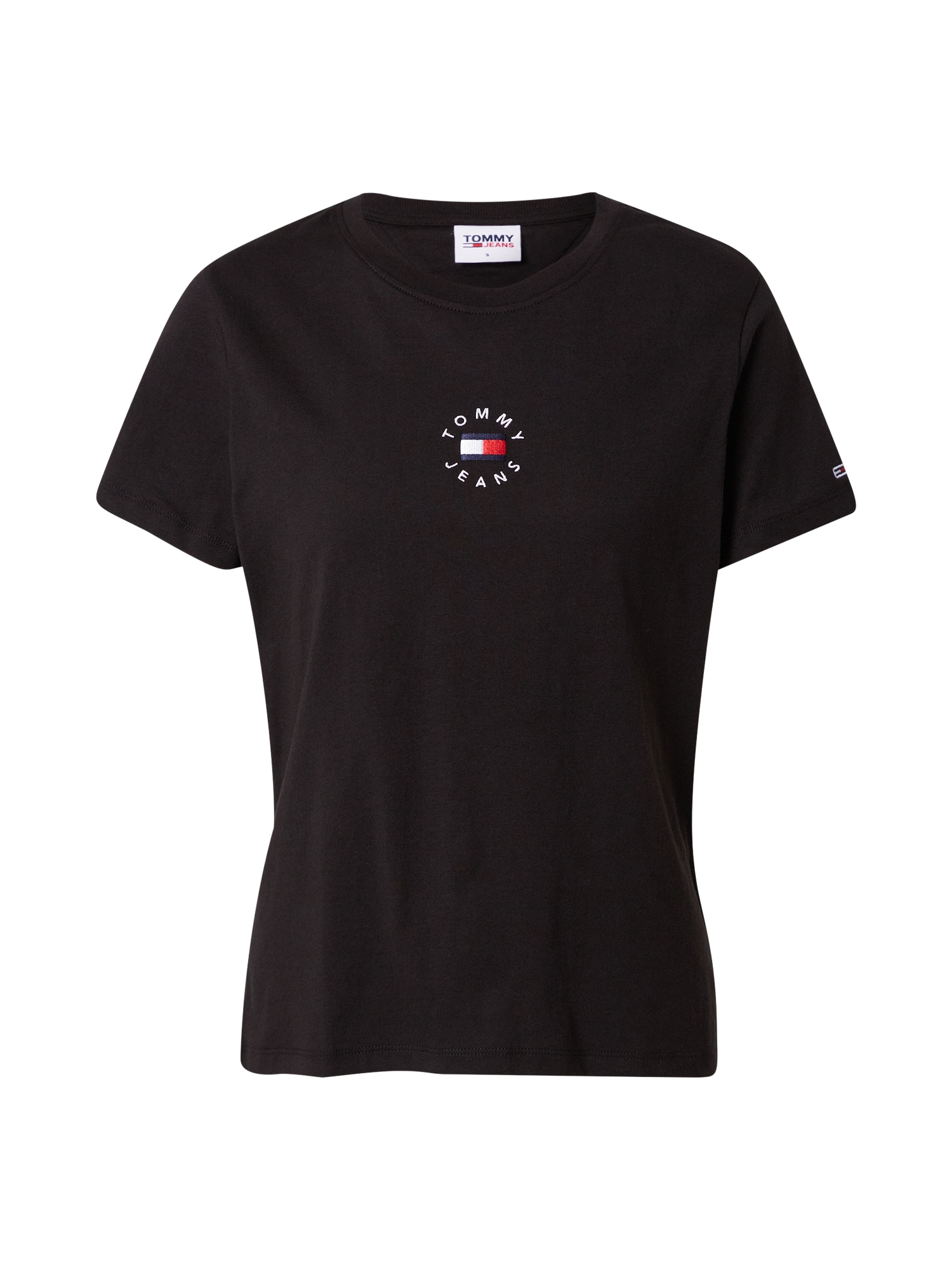 Tommy Jeans Majica  mornarska / ognjeno rdeča / črna / bela