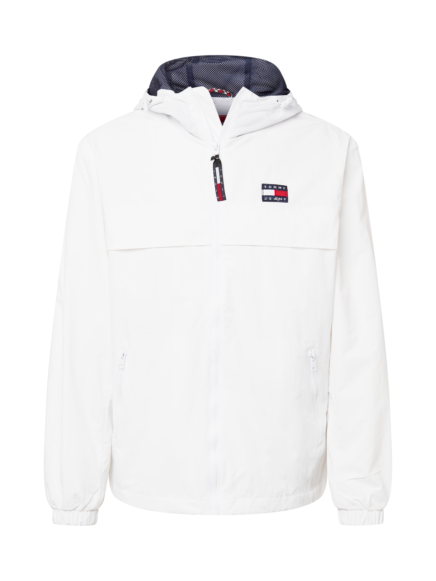 Tommy Jeans Prehodna jakna 'Chicago'  marine / temno modra / rdeča / bela