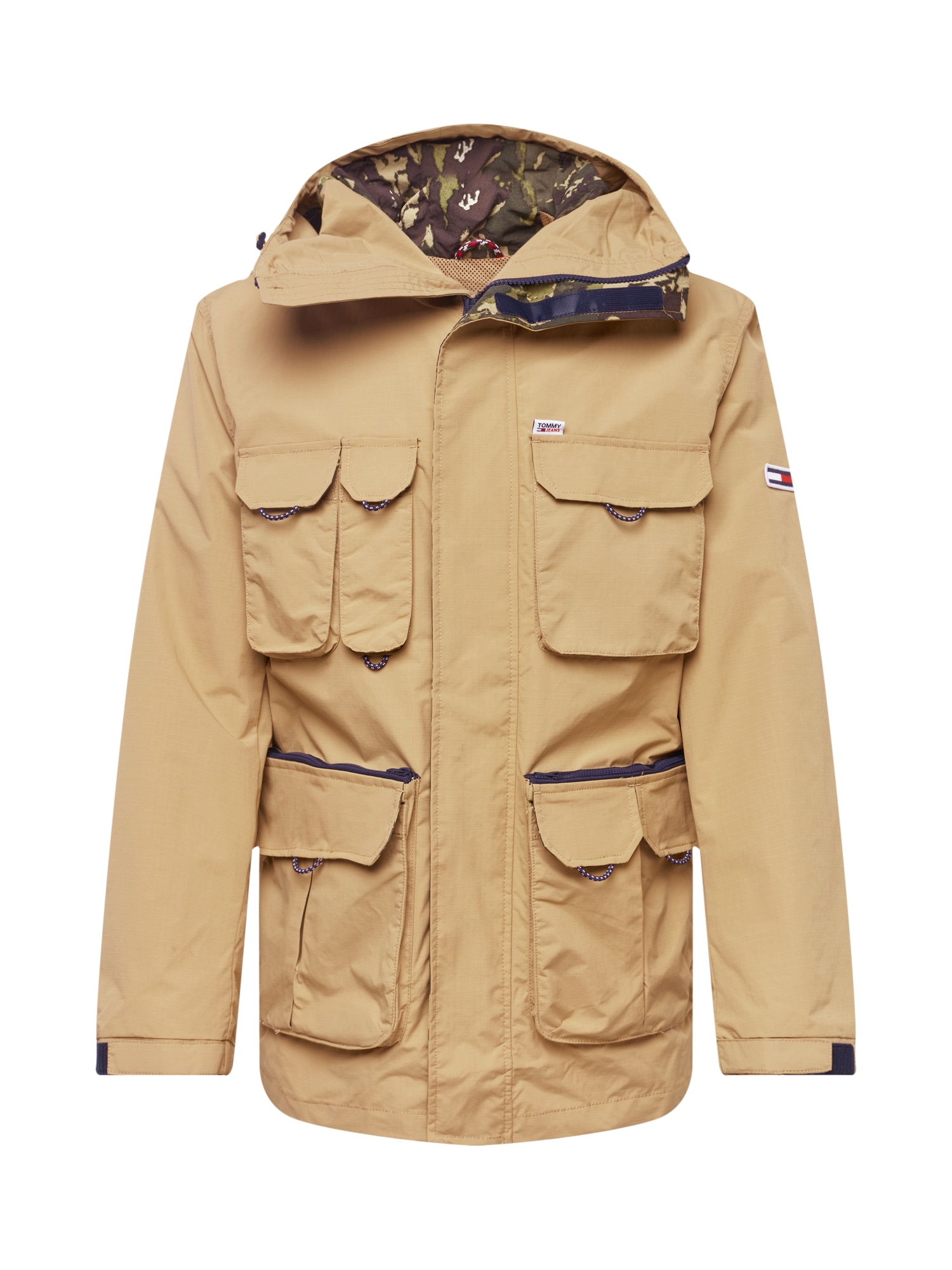 Tommy Jeans Prehodna jakna  bež