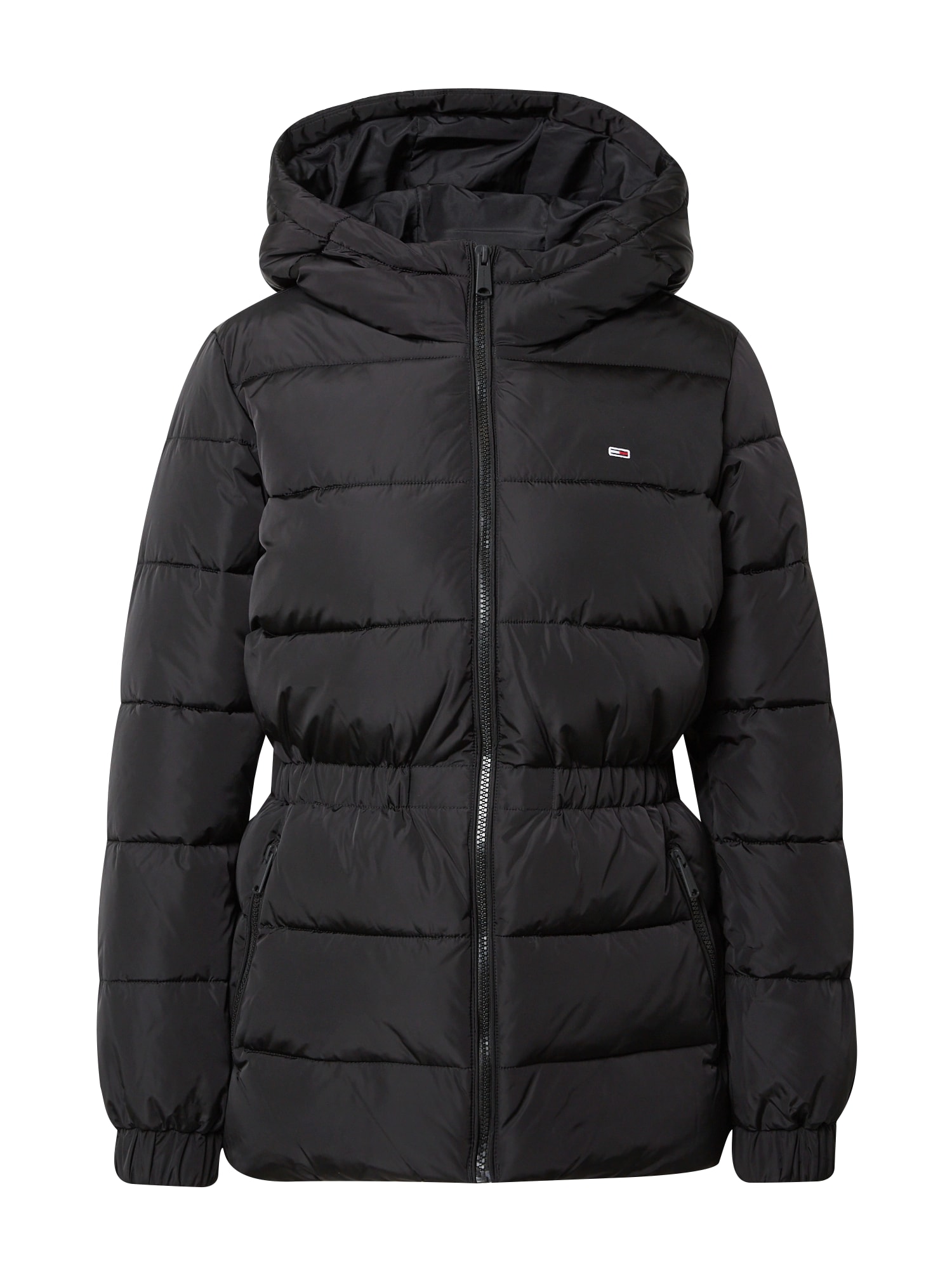 Tommy Jeans Zimska jakna  mornarska / ognjeno rdeča / črna / bela
