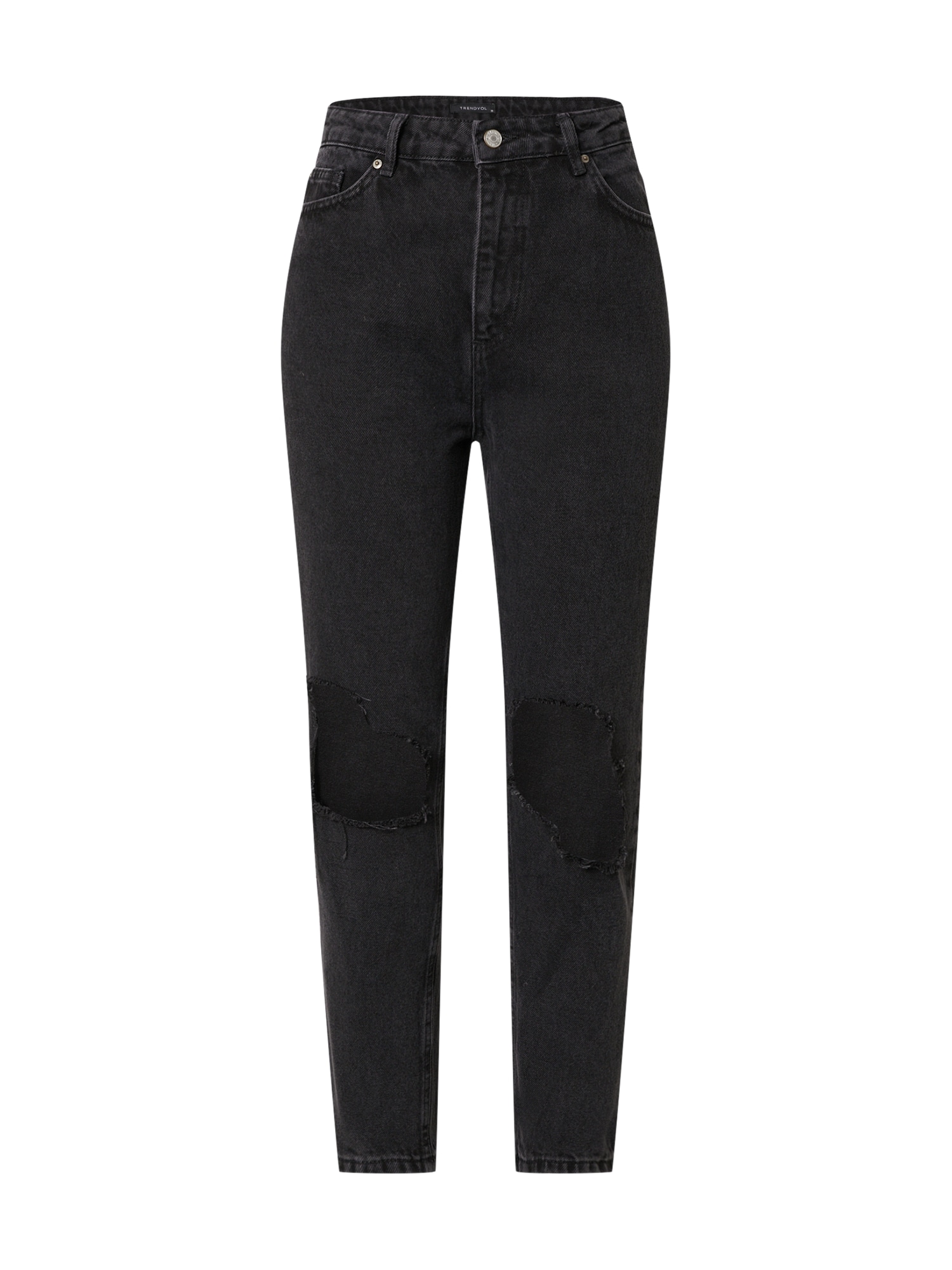 Trendyol Kavbojke  črn denim