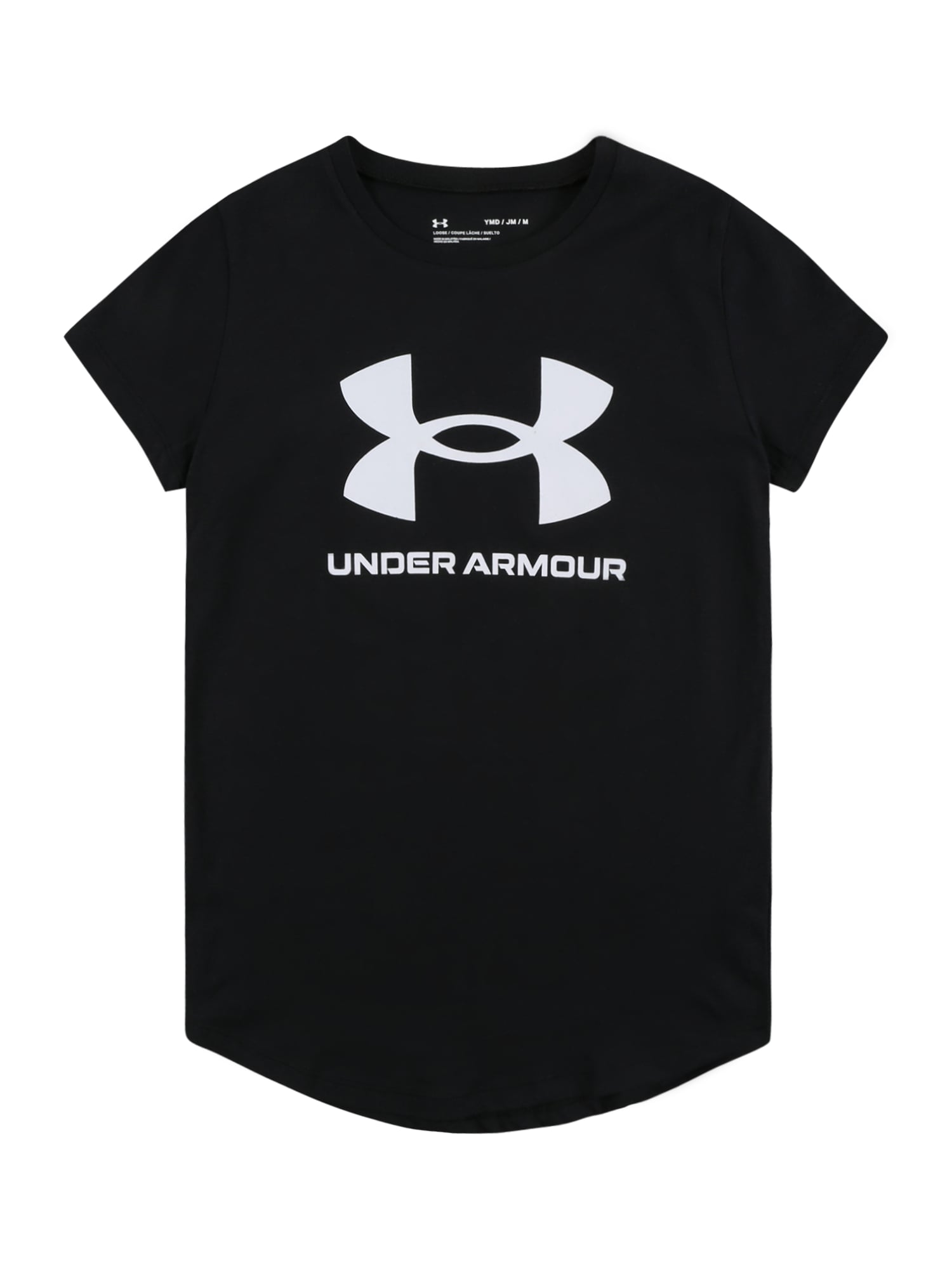 UNDER ARMOUR Funkcionalna majica  črna / bela