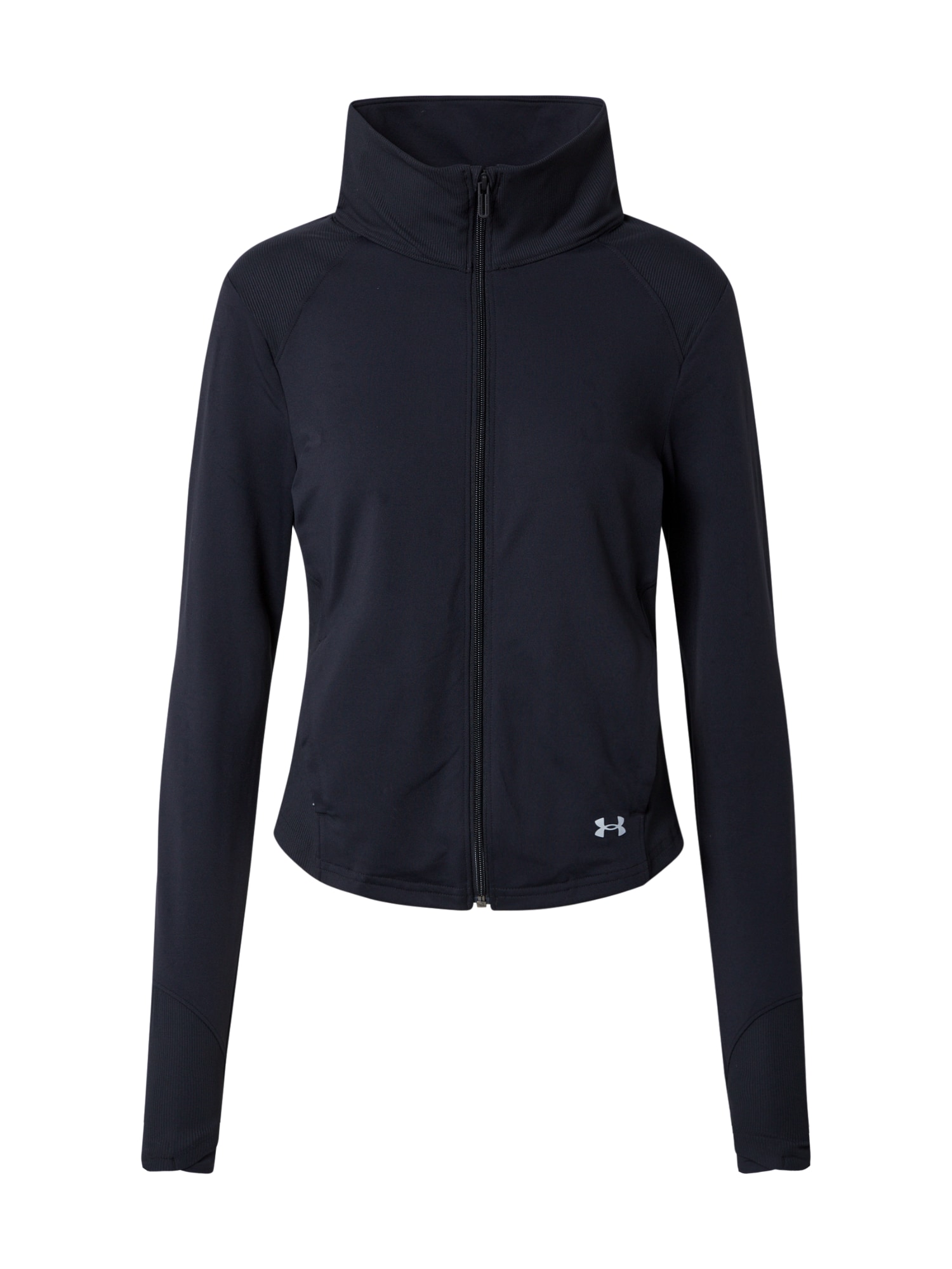 UNDER ARMOUR Športna jopa na zadrgo 'Meridian'  siva / črna