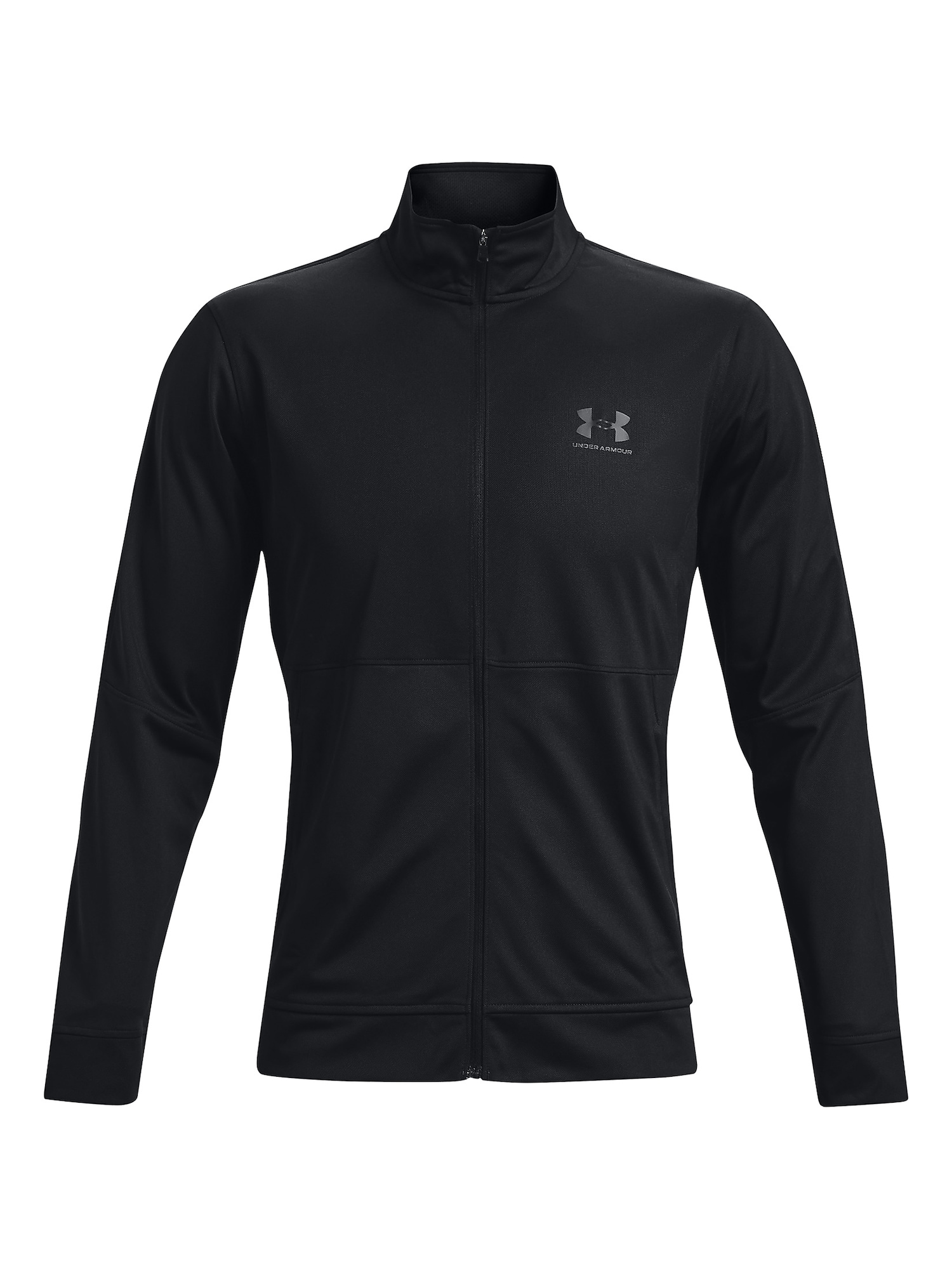 UNDER ARMOUR Športna jopa na zadrgo  kamen / črna