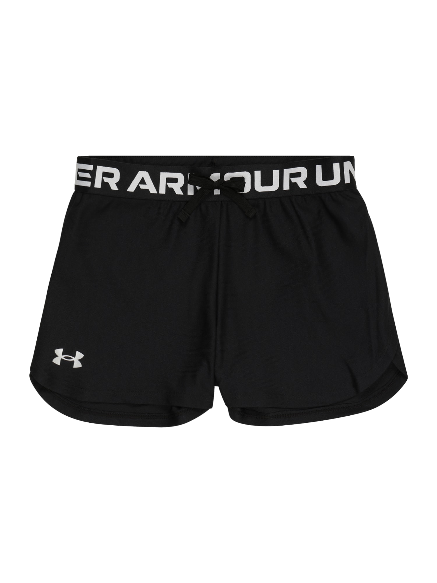 UNDER ARMOUR Športne hlače 'Play Up'  črna / bela