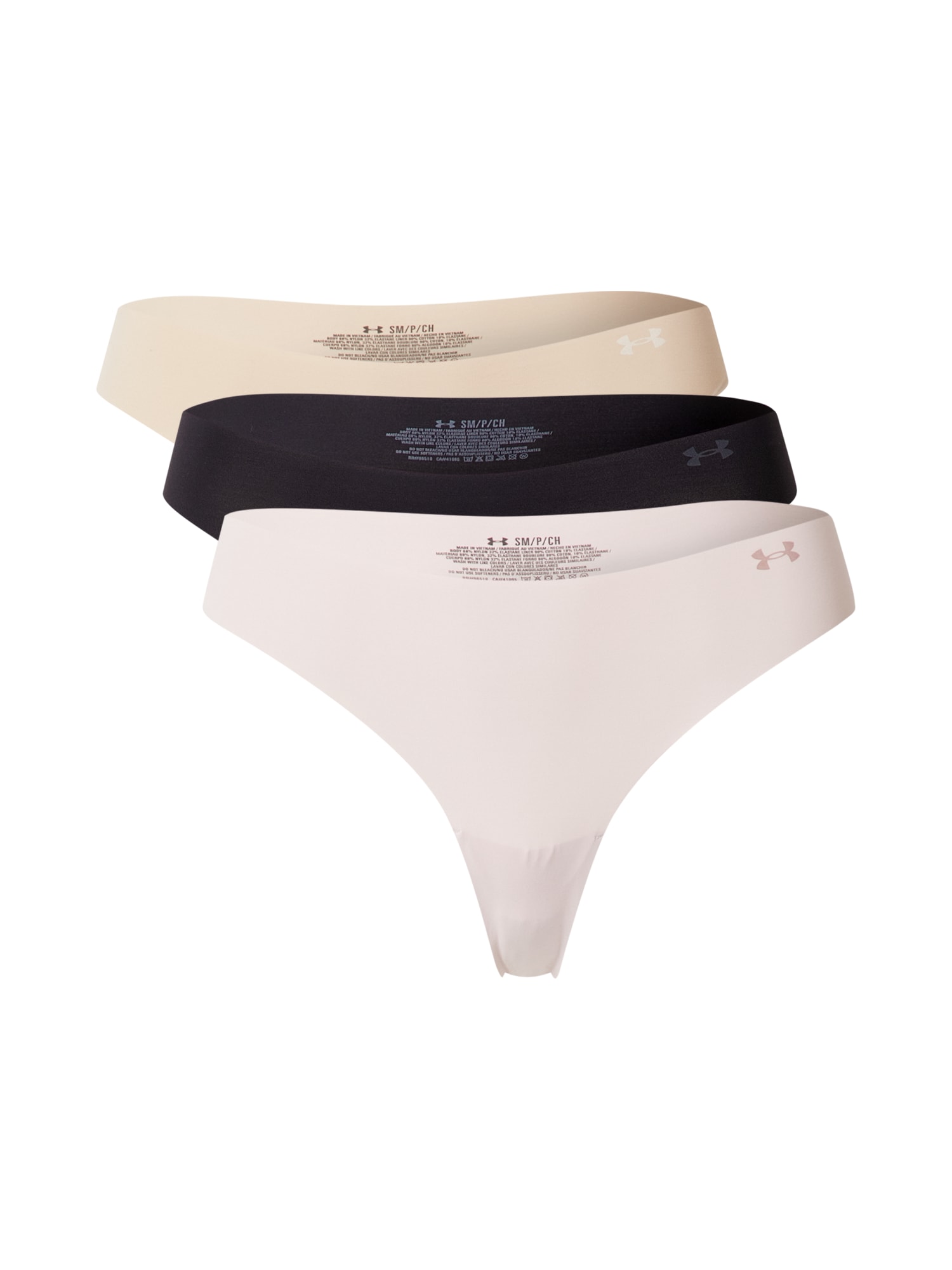 UNDER ARMOUR Športne spodnjice 'Pure Stretch'  temno bež / pastelno lila / črna