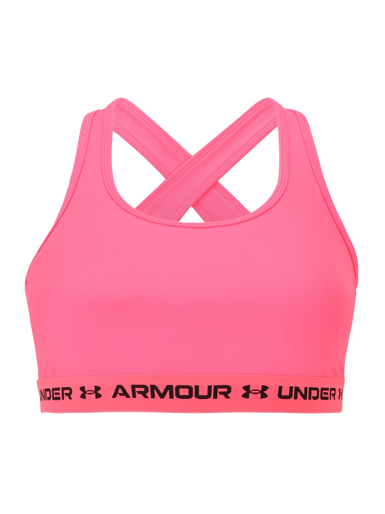 UNDER ARMOUR Športni nederček  roza / črna
