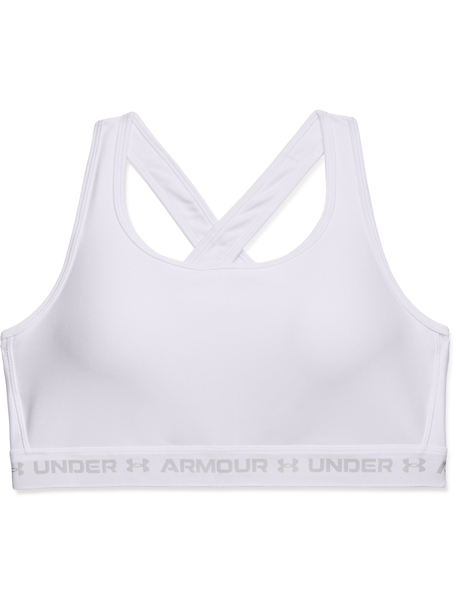 UNDER ARMOUR Športni nederček  siva / bela