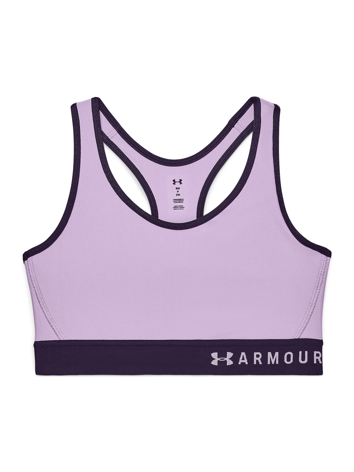 UNDER ARMOUR Športni nederček  svetlo lila / črna