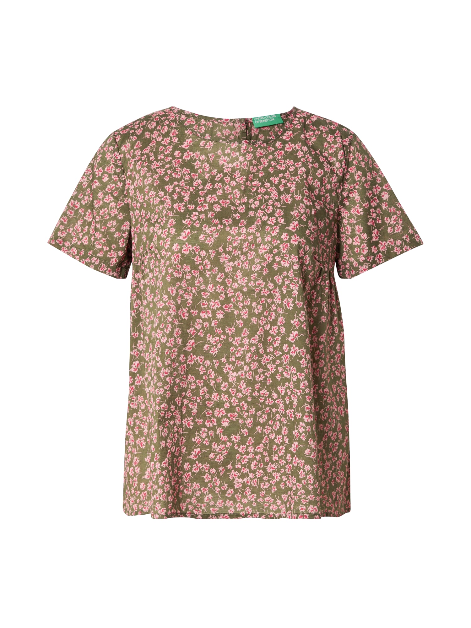 UNITED COLORS OF BENETTON Bluza  kaki / roza / pitaja