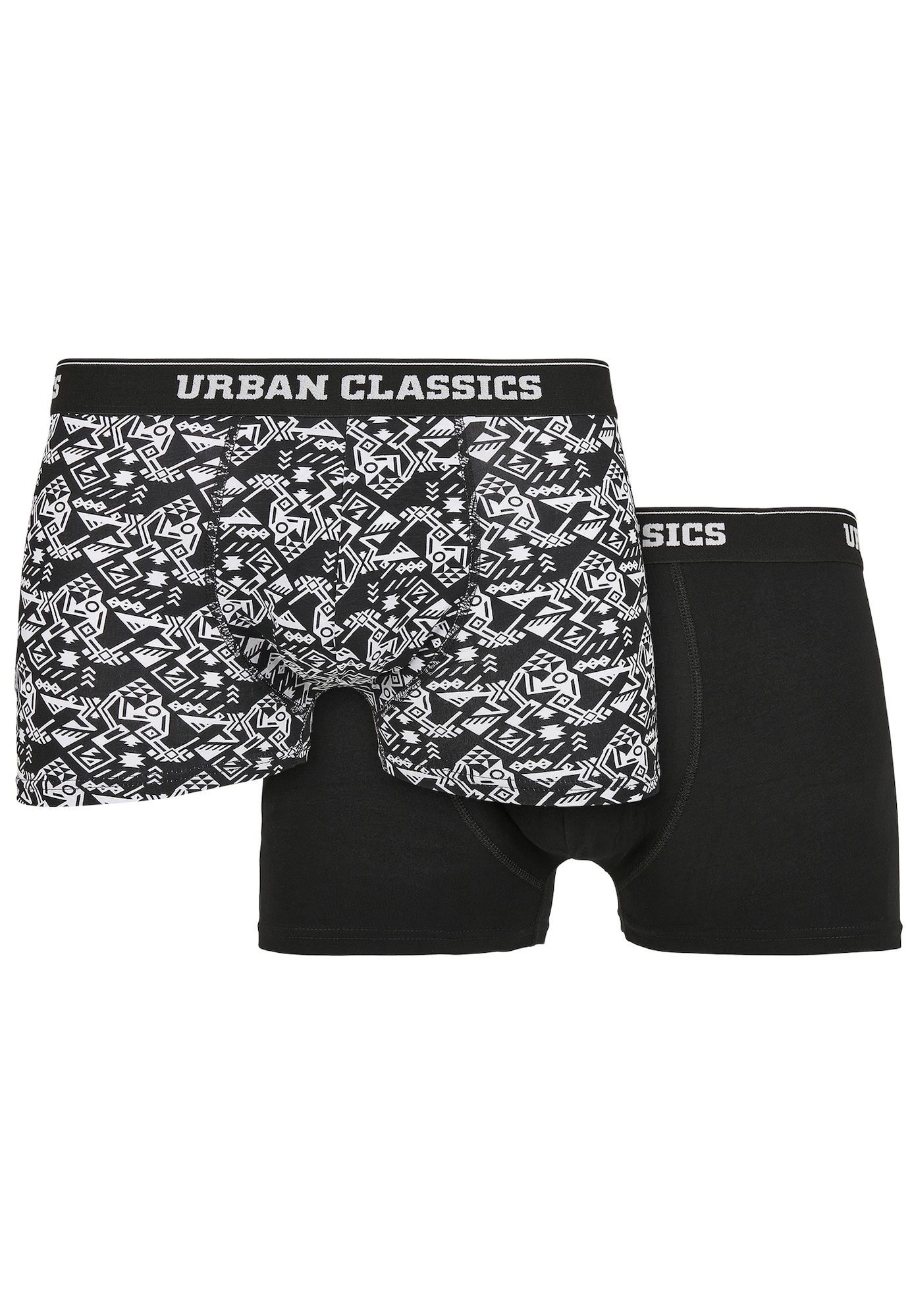 Urban Classics Boksarice  črna / bela