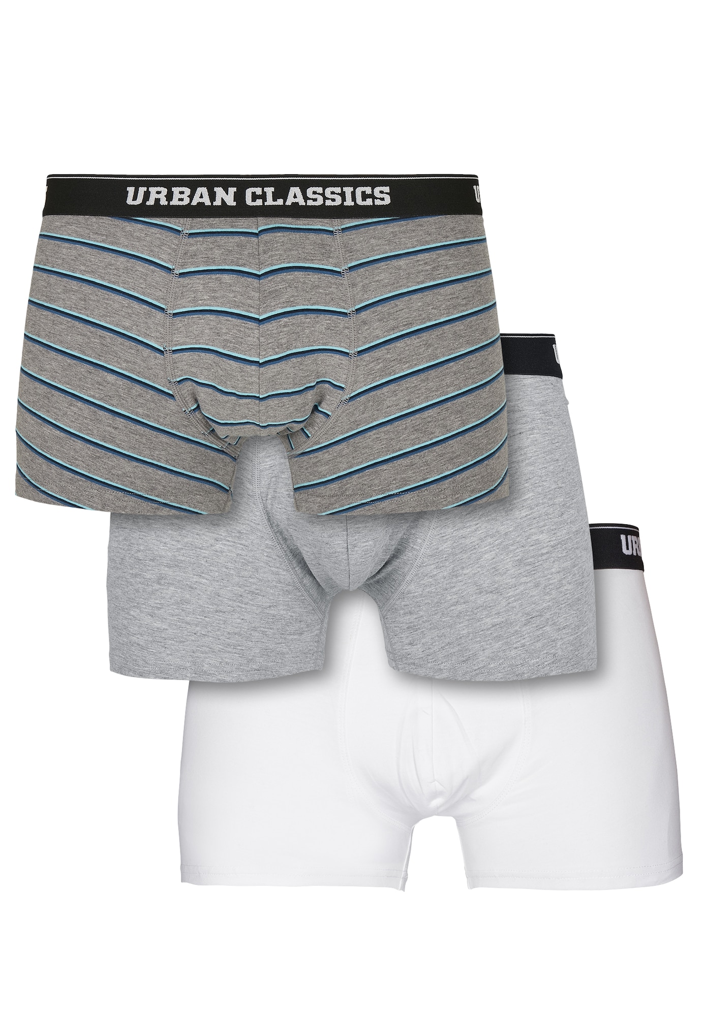 Urban Classics Boksarice  modra / pegasto siva / bela