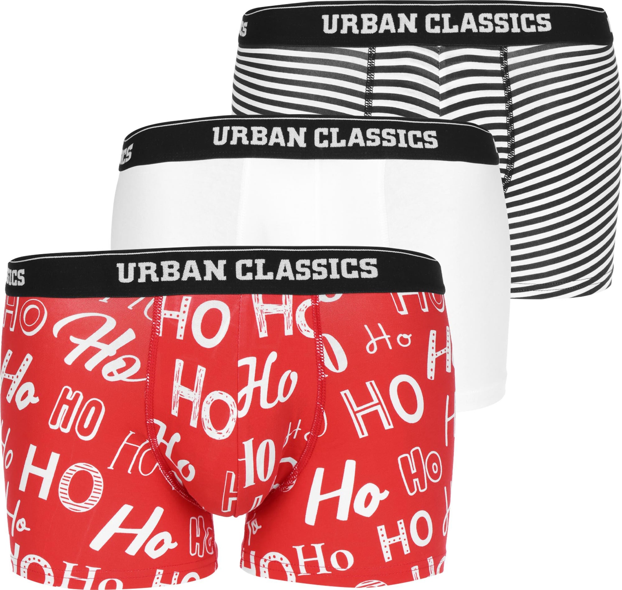 Urban Classics Boksarice  rdeča / črna / bela