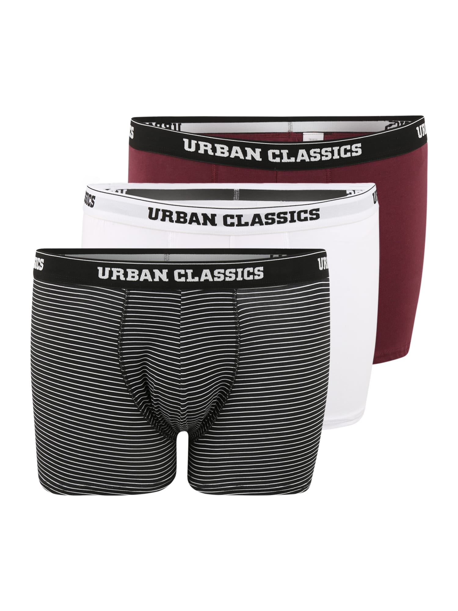 Urban Classics Boksarice  rjava / črna / bela