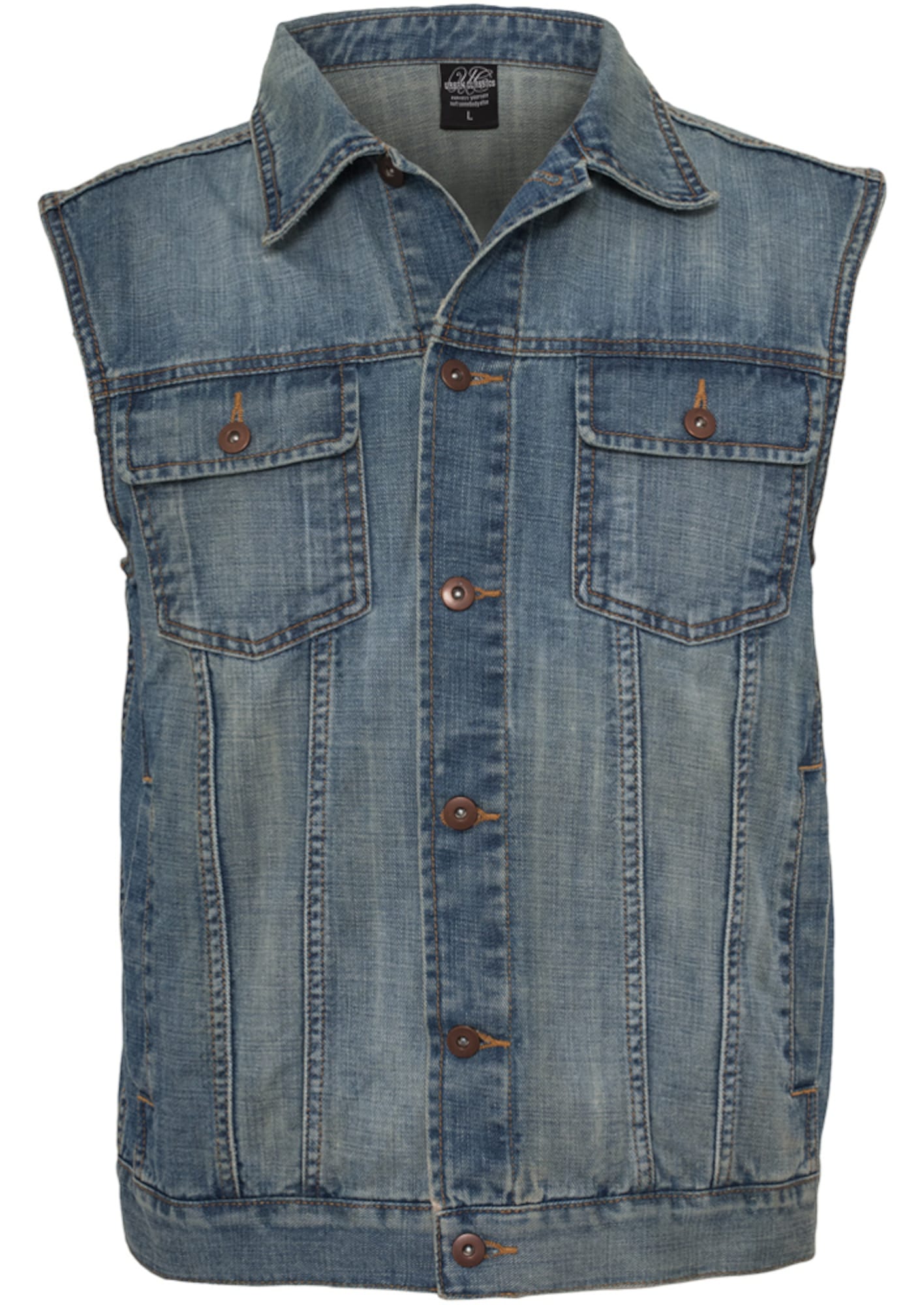 Urban Classics Brezrokavnik  moder denim