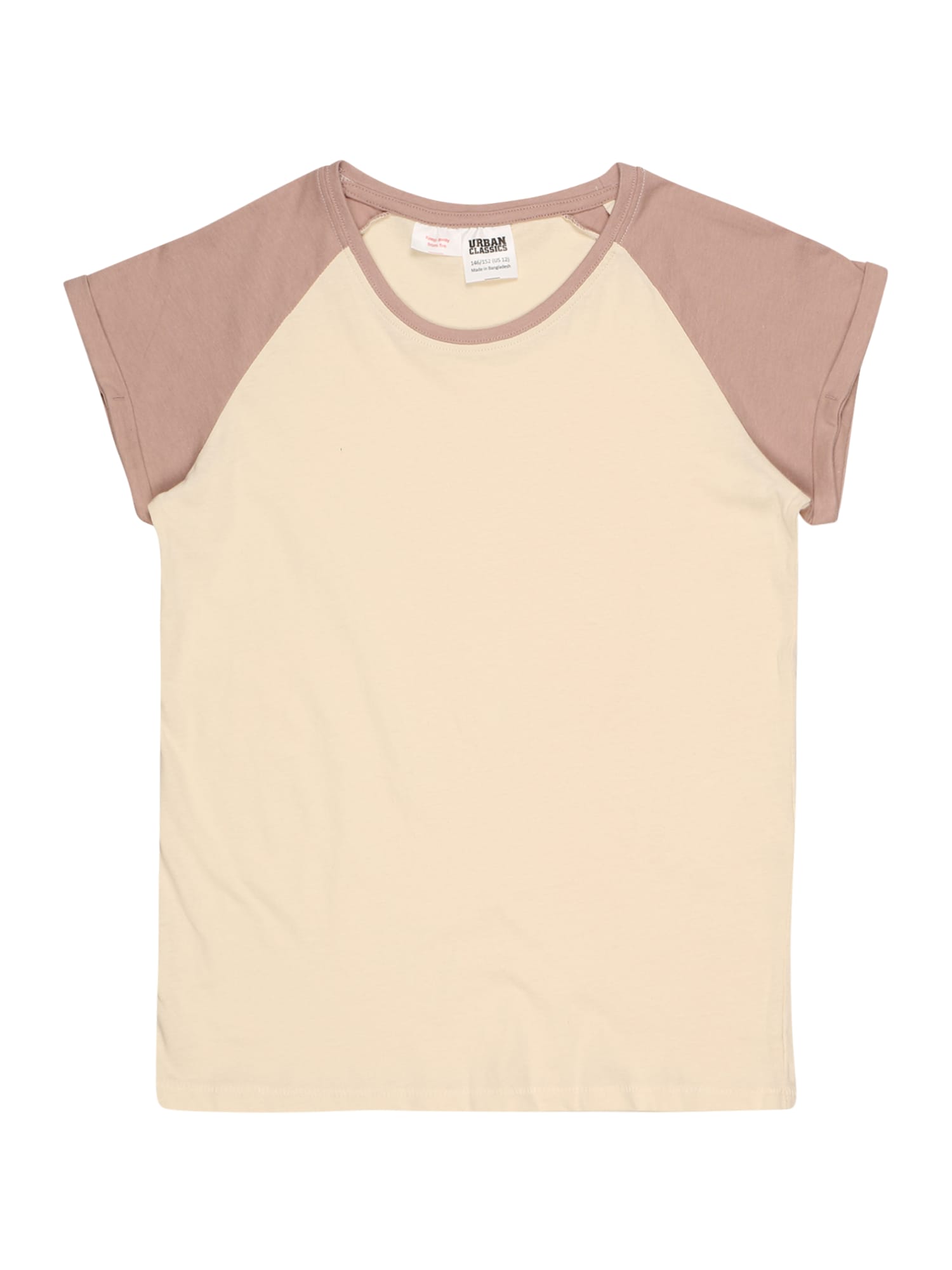 Urban Classics Kids Majica  šampanjec / rjasto rjava