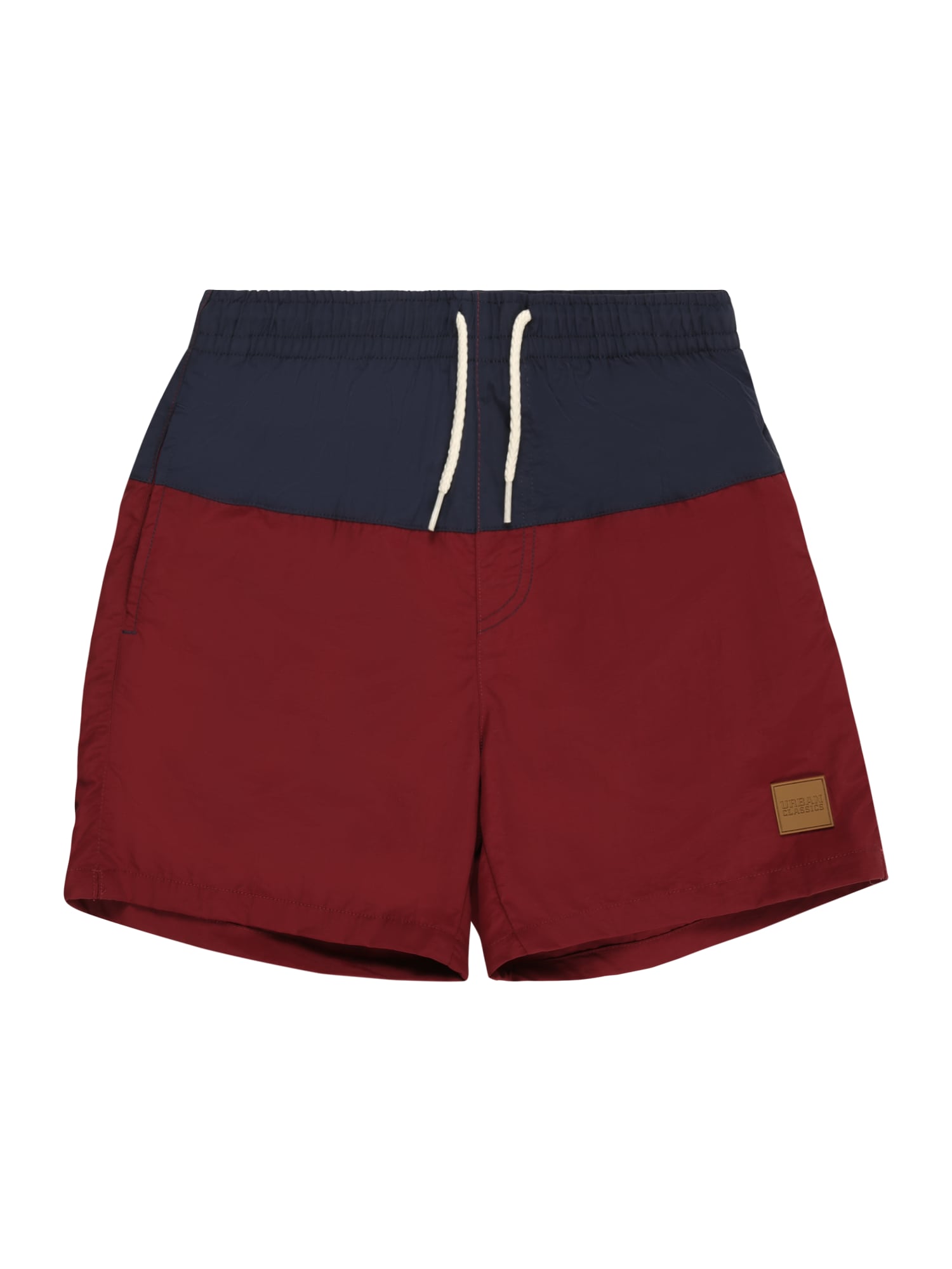 Urban Classics Kratke kopalne hlače  mornarska / rdeča
