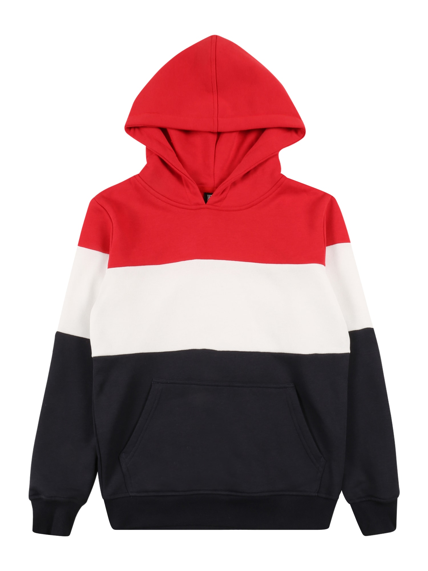 Urban Classics Majica  ognjeno rdeča / črna / bela