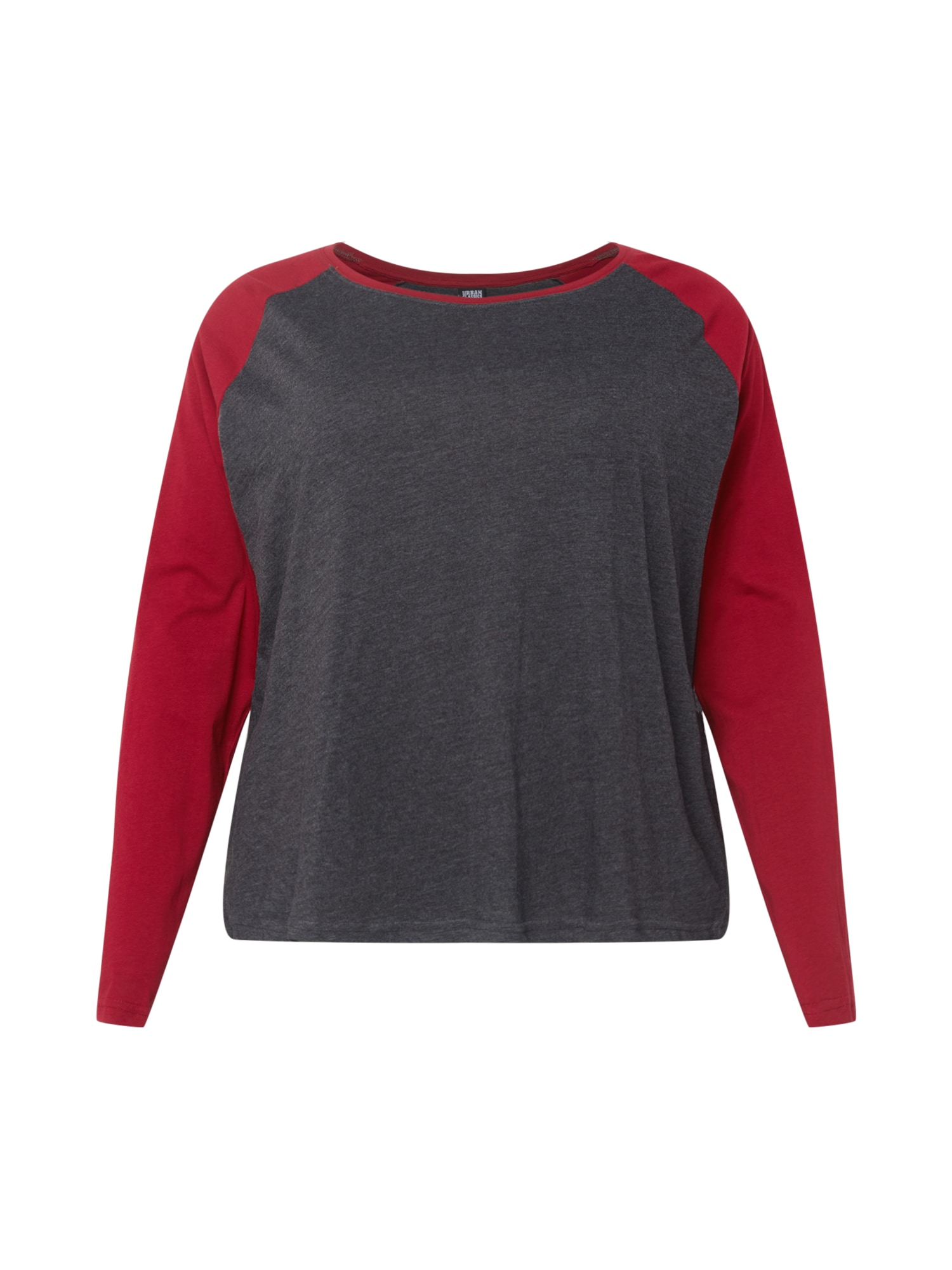 Urban Classics Majica  temno siva / krvavo rdeča