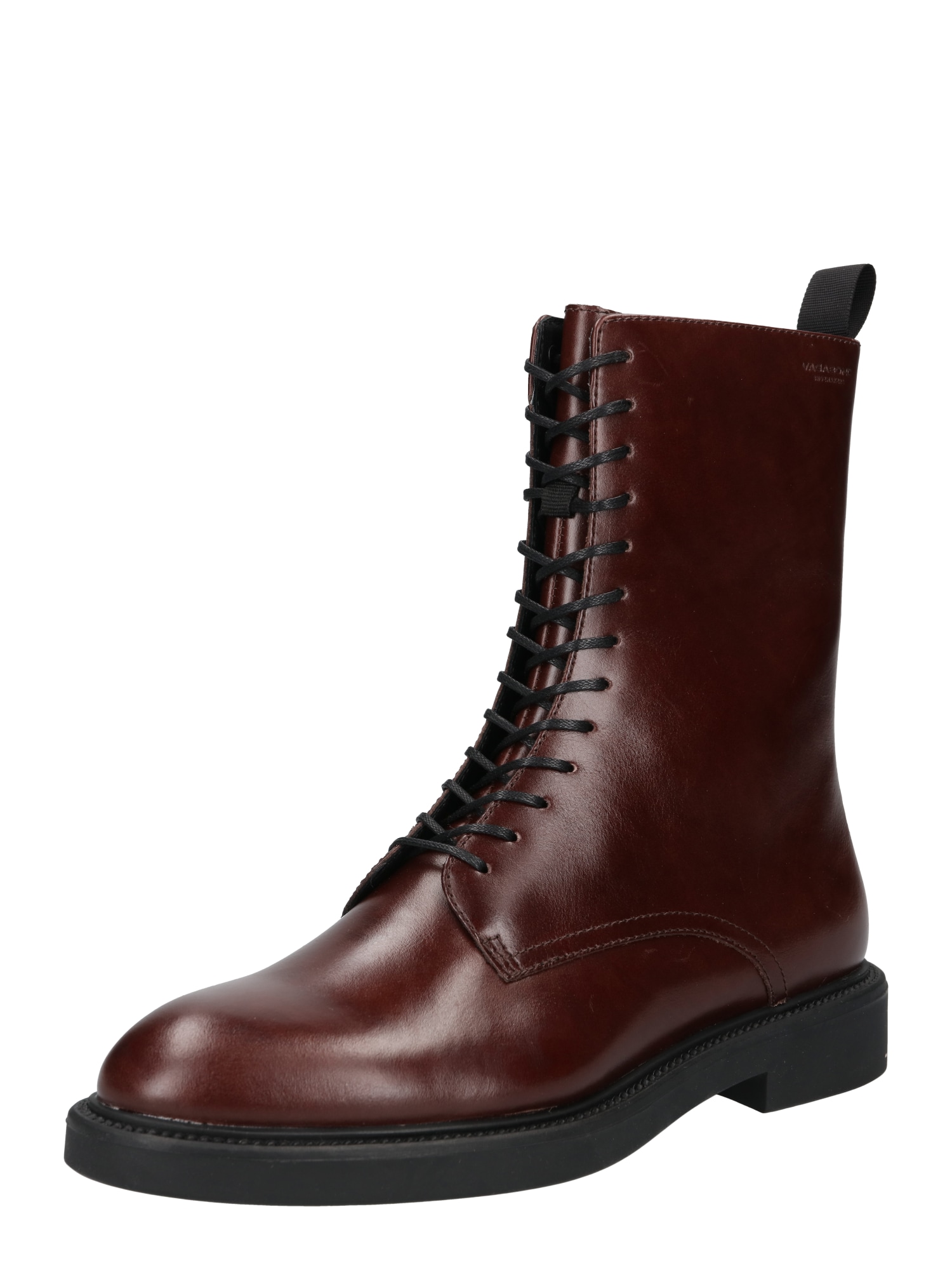 VAGABOND SHOEMAKERS Gležnarji z vezalkami 'Alex'  čokolada / črna