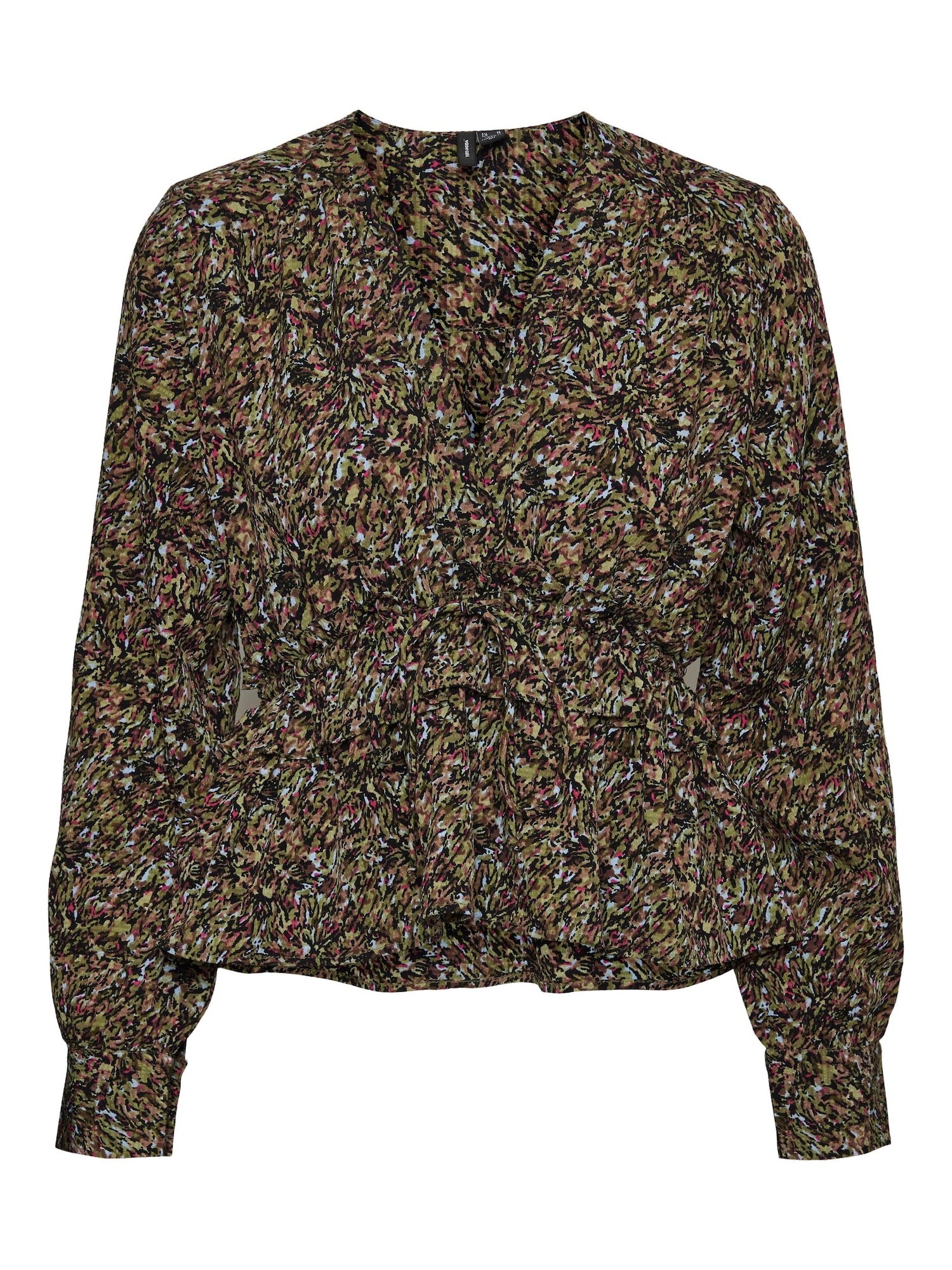 VERO MODA Bluza 'Dea'  svetlo modra / oliva / fuksija / črna
