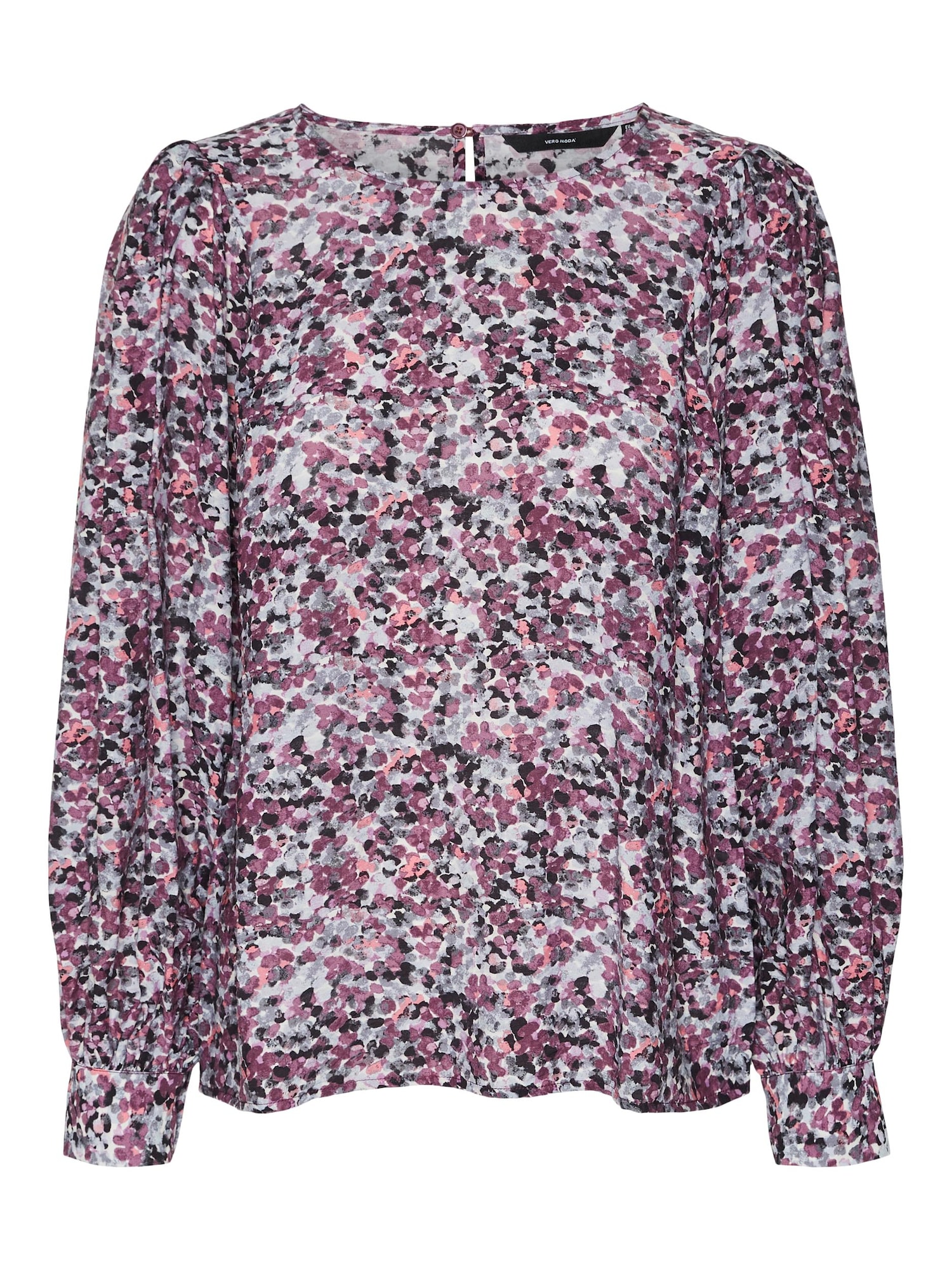 VERO MODA Bluza 'Dharma'  lila / svetlo lila / črna / naravno bela