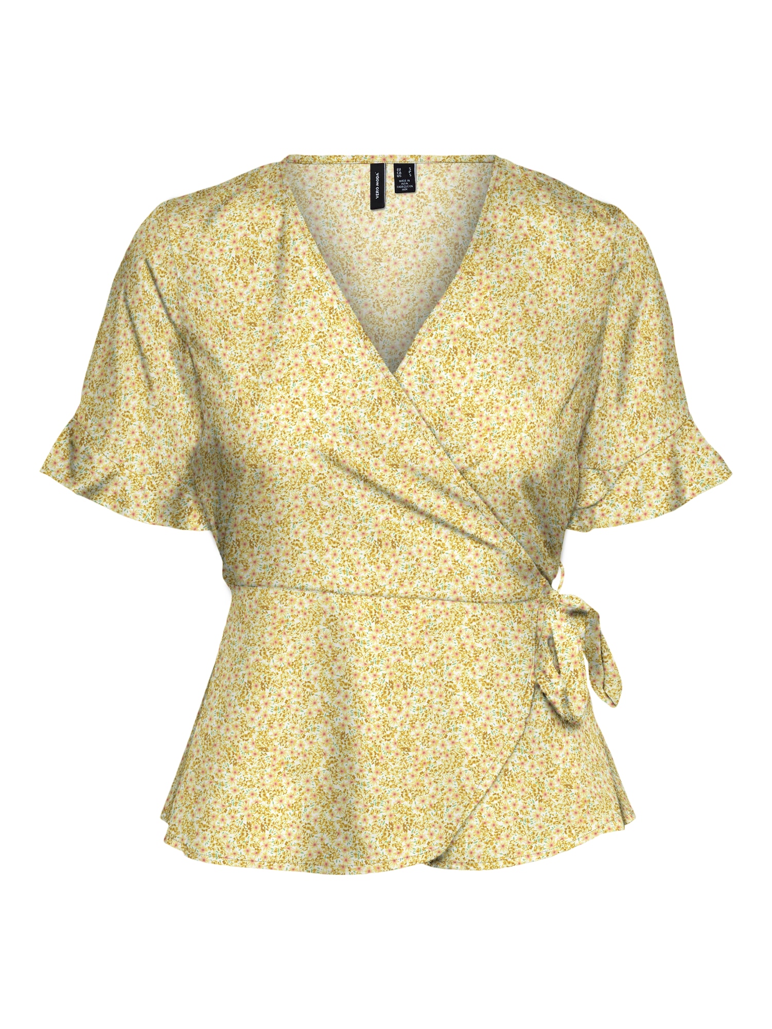 VERO MODA Bluza 'Henna'  gorčica / svetlo siva / meta / roza / bela