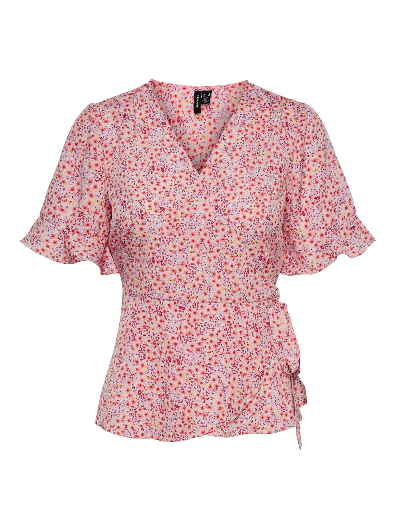 VERO MODA Bluza 'Henna'  svetlo rumena / svetlo lila / rosé / rdeča