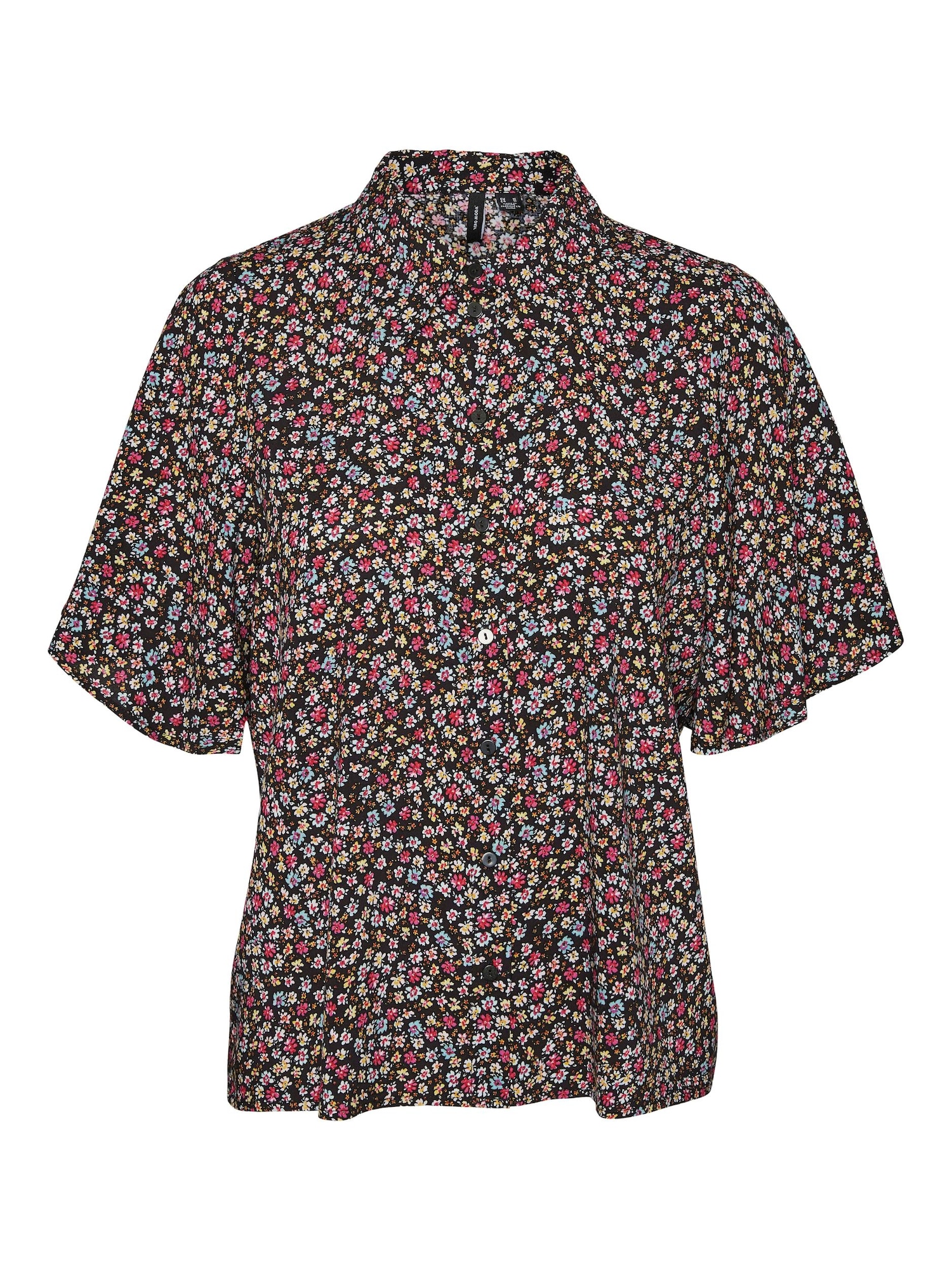 VERO MODA Bluza 'Hionina'  svetlo modra / rumena / pitaja / črna / bela