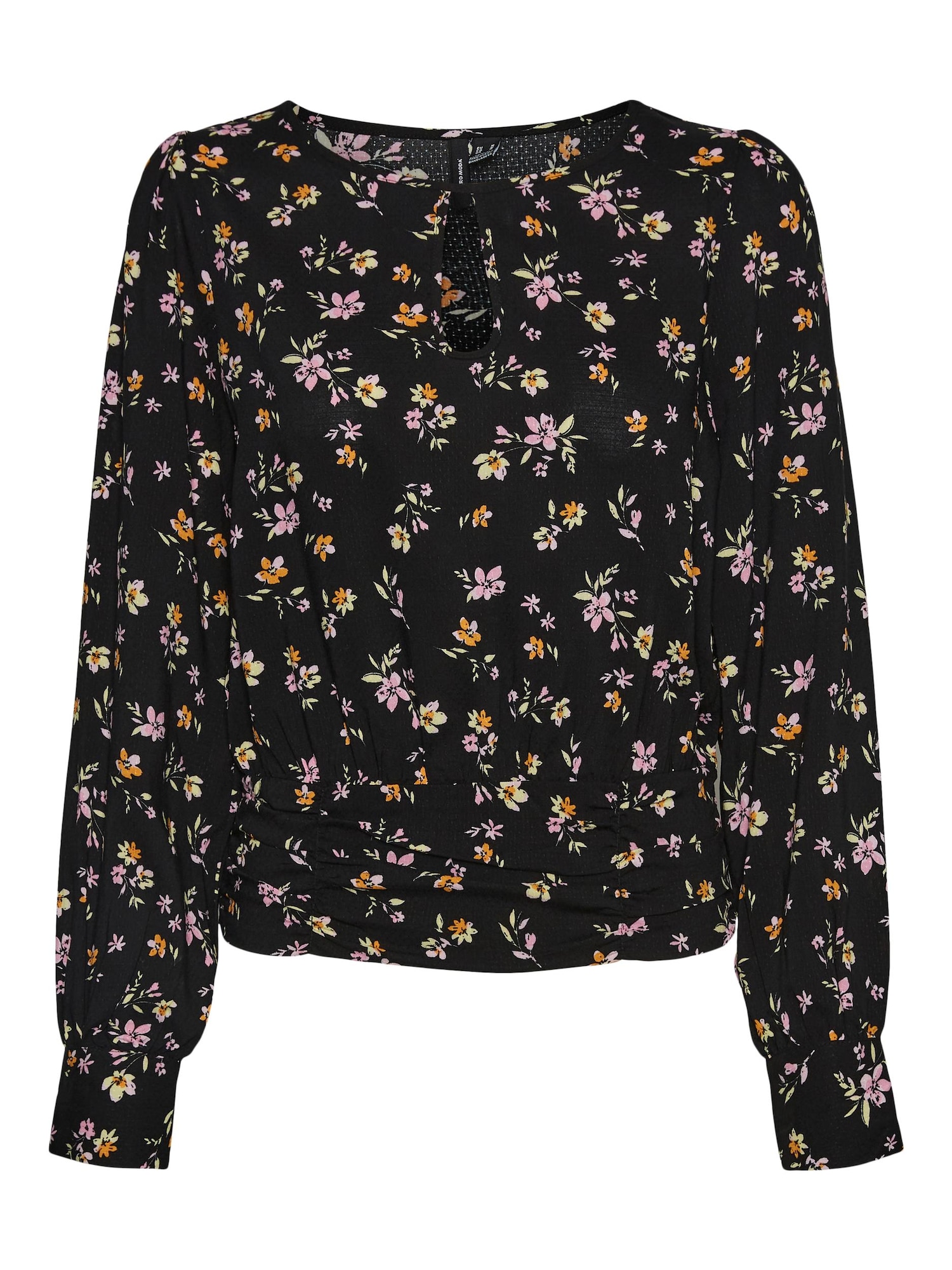 VERO MODA Bluza 'Ico'  zlato-rumena / pastelno rumena / majnica / črna