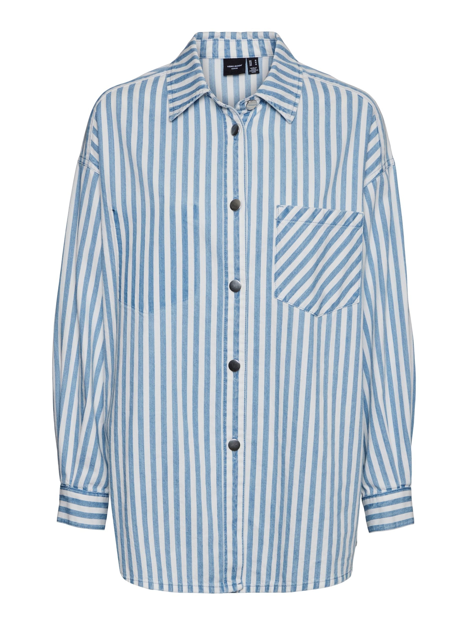 VERO MODA Bluza 'Jushi'  modra / bela
