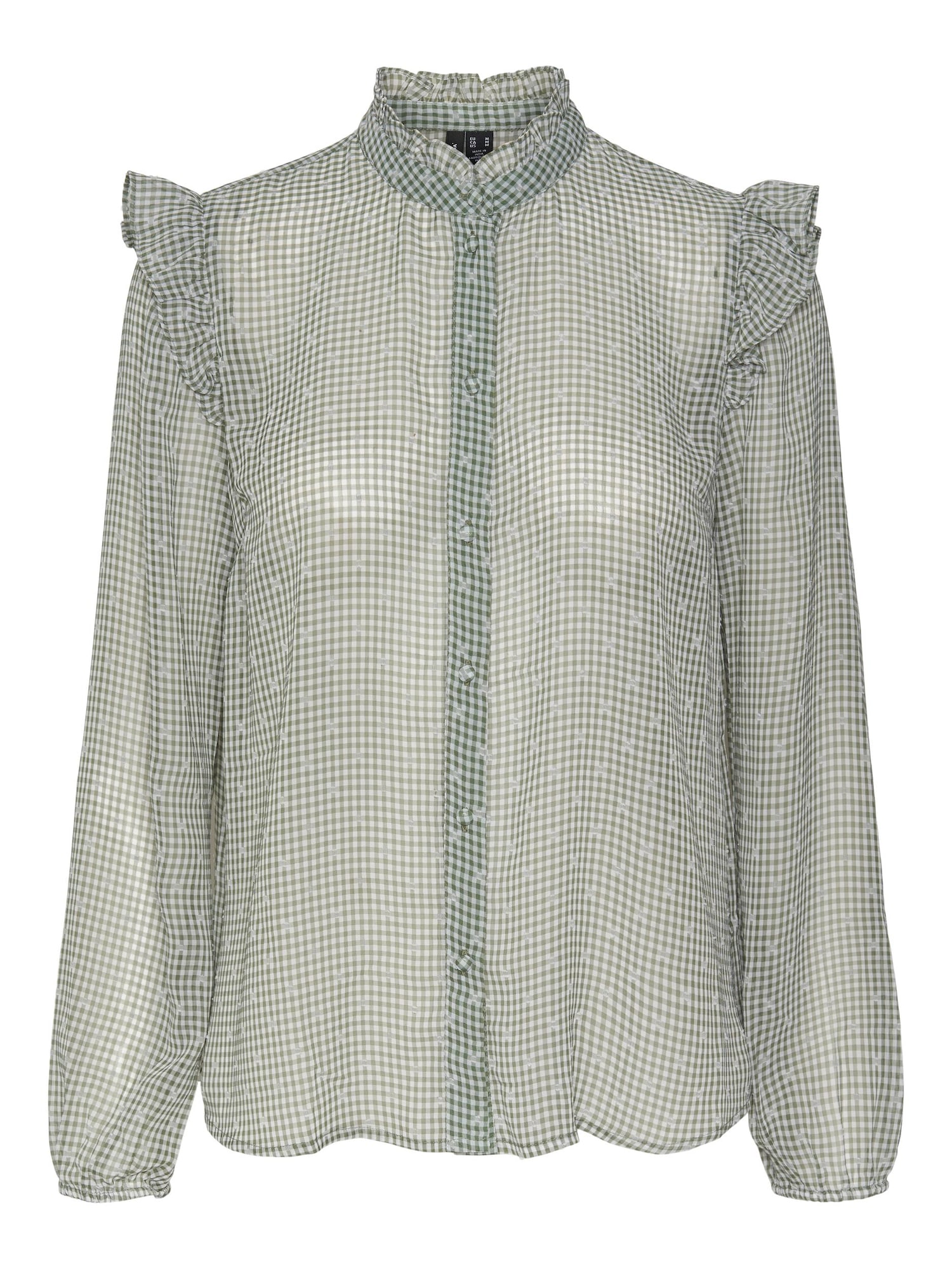 VERO MODA Bluza 'Kimmi'  zelena / bela