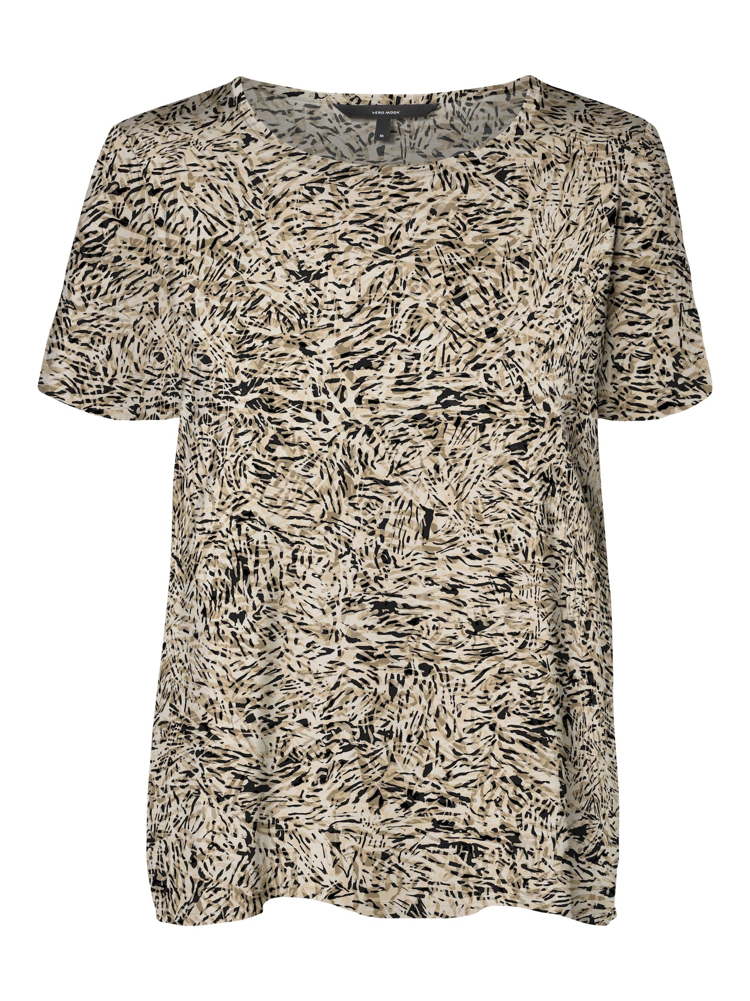 VERO MODA Bluza  kit / pesek / svetlo bež / črna