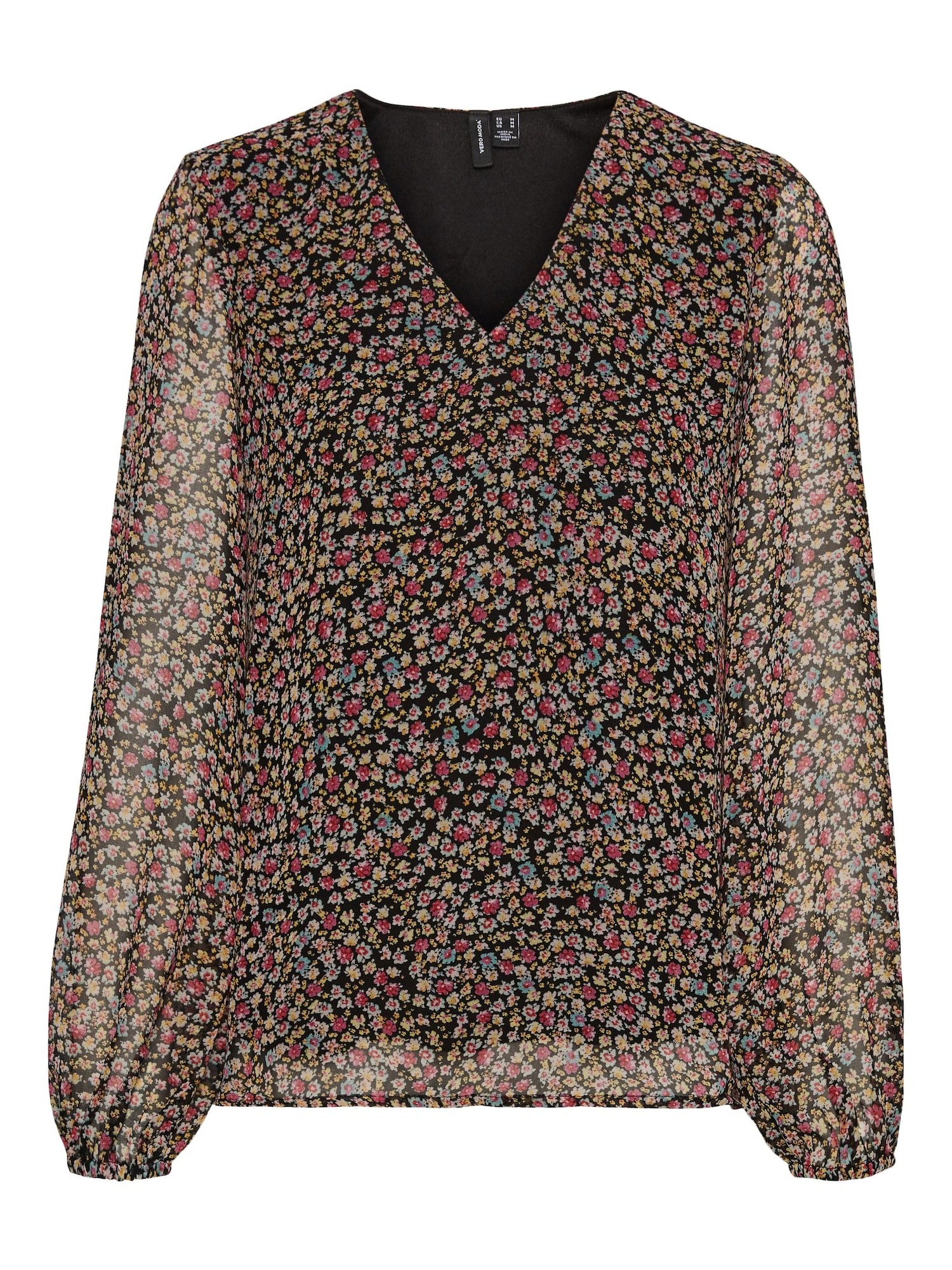 VERO MODA Bluza  mešane barve / črna