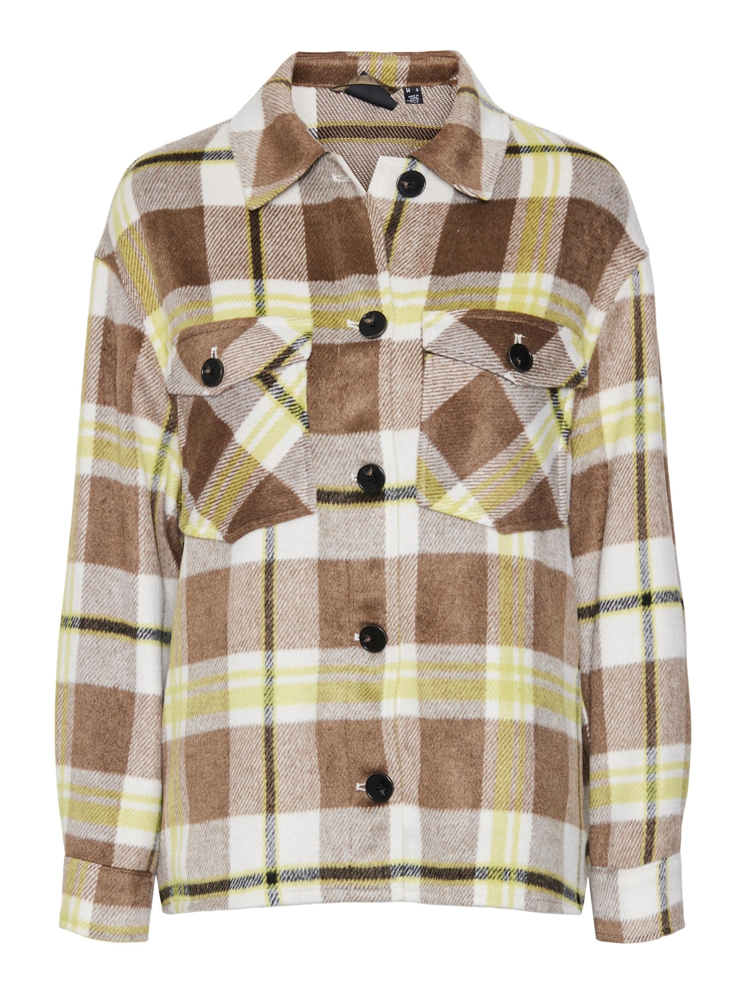 VERO MODA Bluza  rjava / rumena / bela