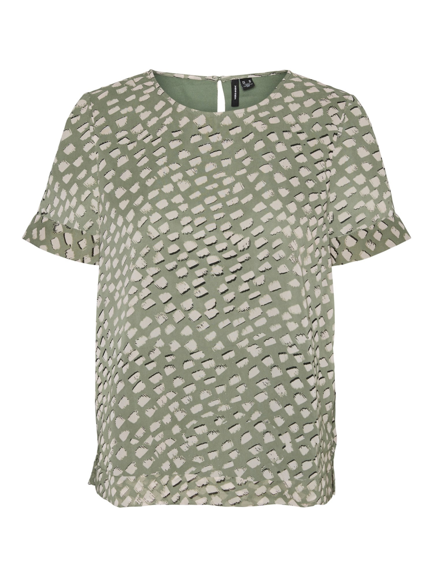 VERO MODA Bluza  svetlo zelena / bela