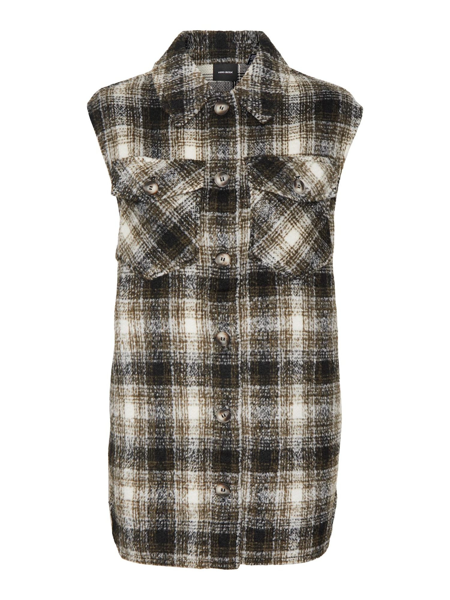 VERO MODA Brezrokavnik 'Luna'  kremna / siva / temno siva