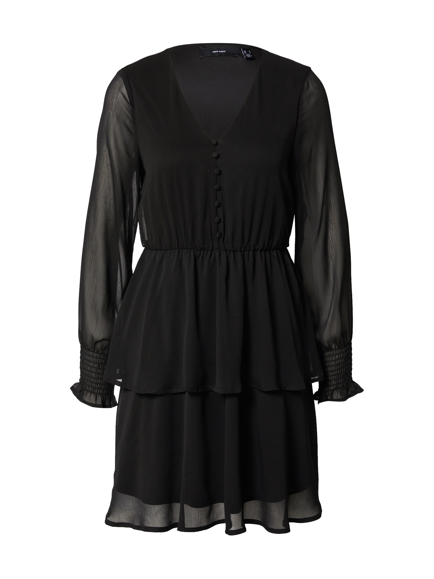 VERO MODA Dolga srajca 'SMILLA'  črna