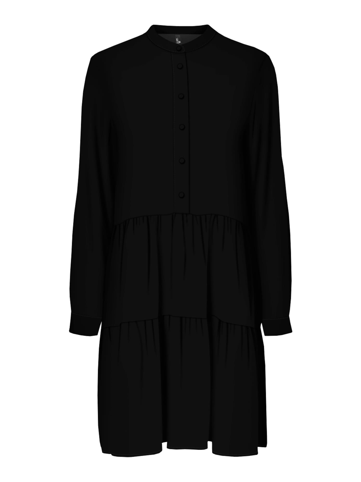 VERO MODA Dolga srajca  črna