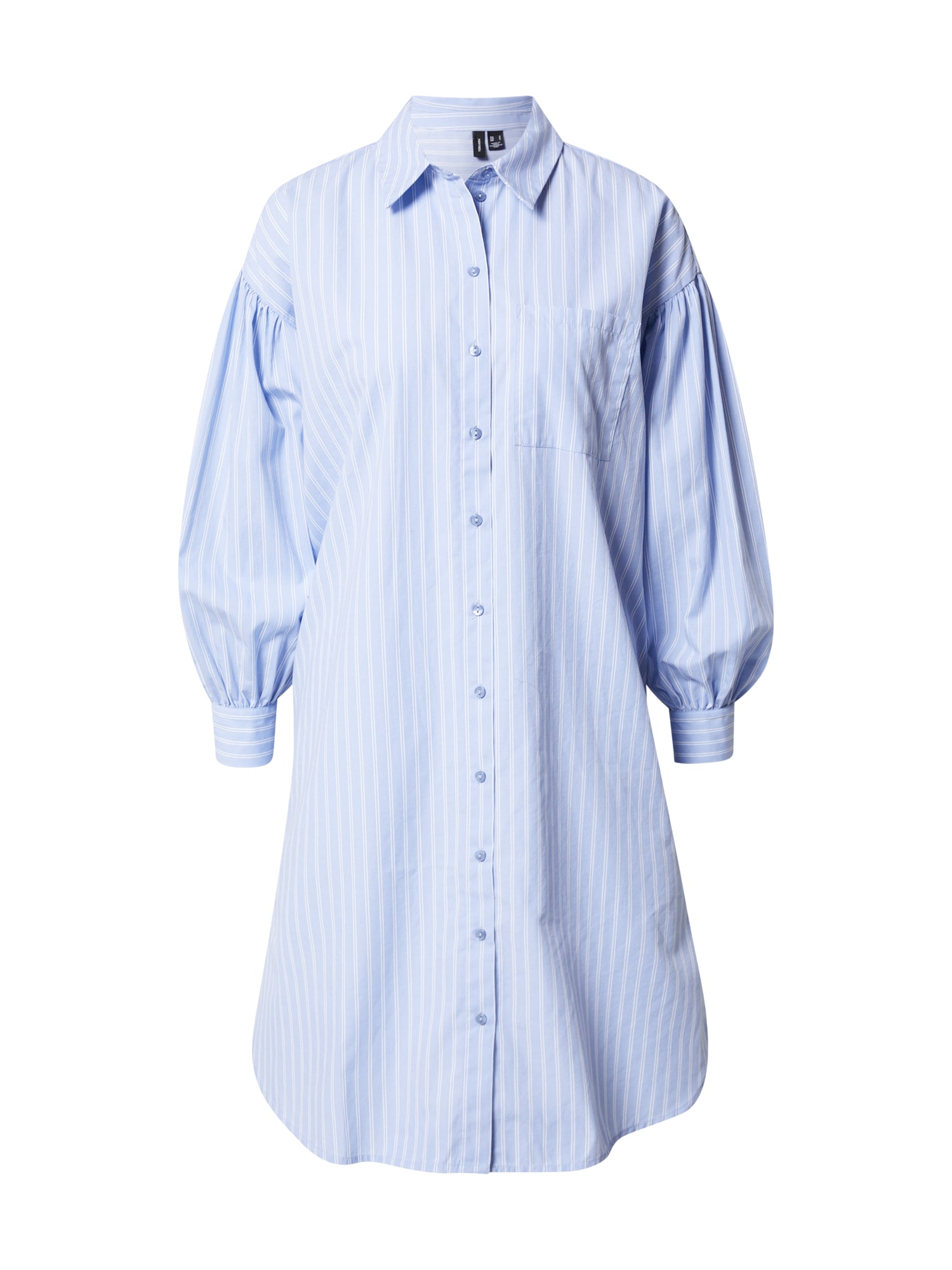 VERO MODA Dolga srajca  modra / bela
