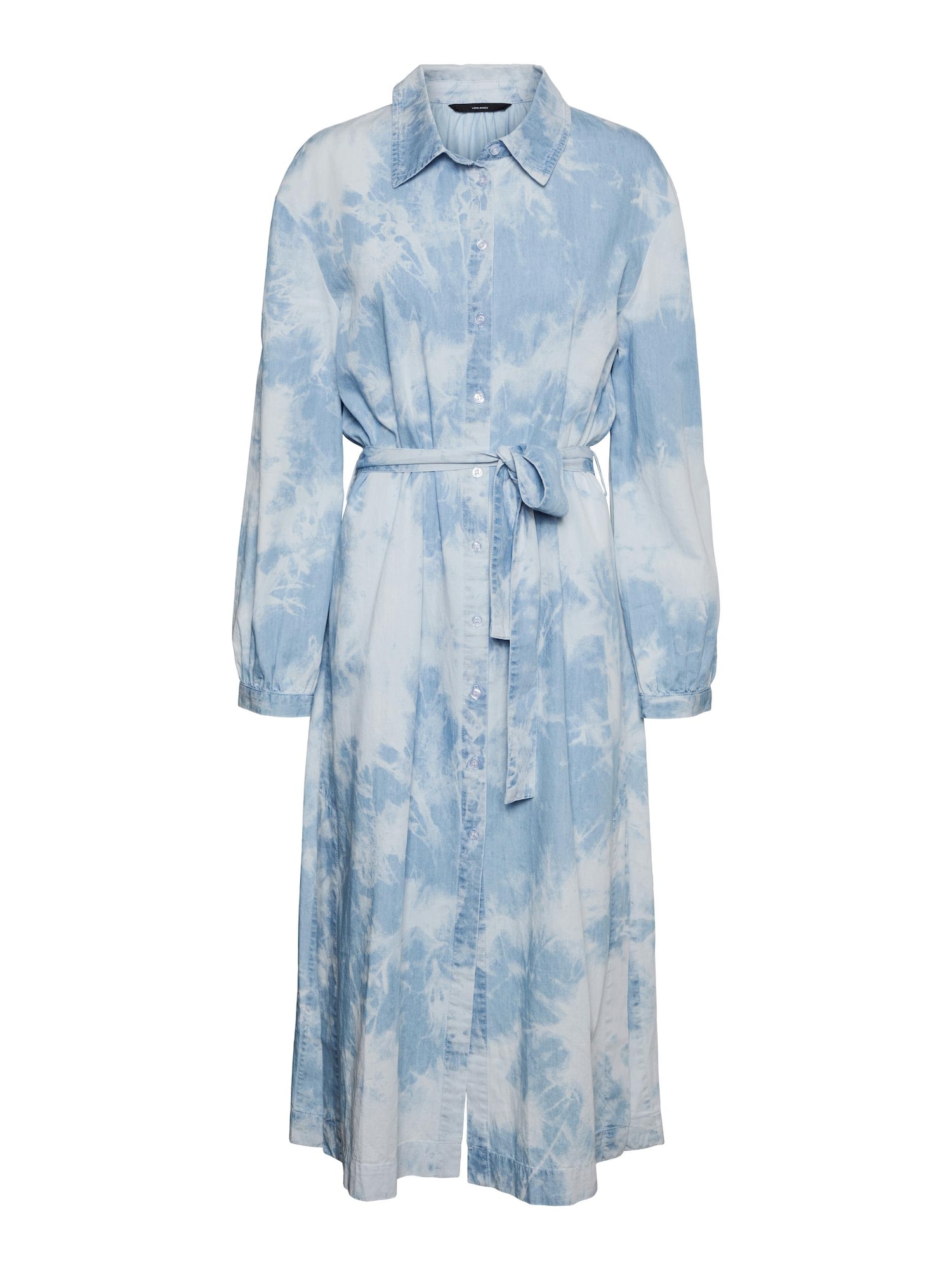 VERO MODA Dolga srajca  svetlo modra / bela
