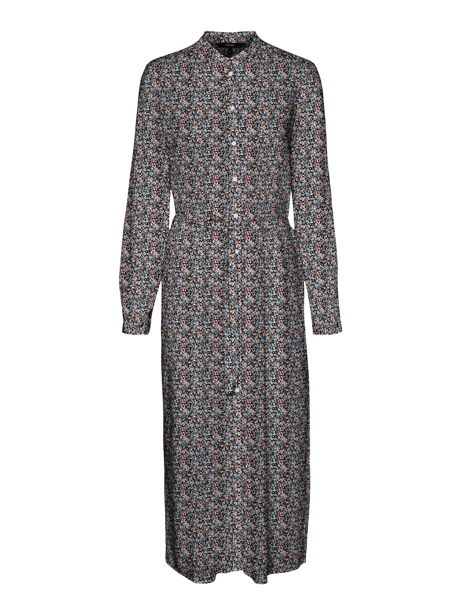 VERO MODA Dolga srajca  svetlo modra / staro roza / črna / bela