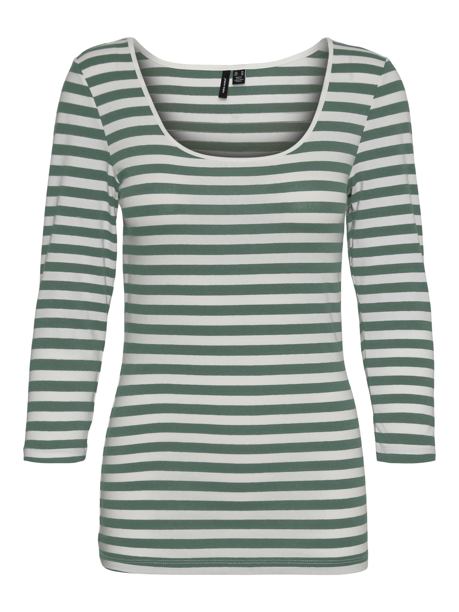 VERO MODA Majica 'Sailor Sabbi'  kaki / bela