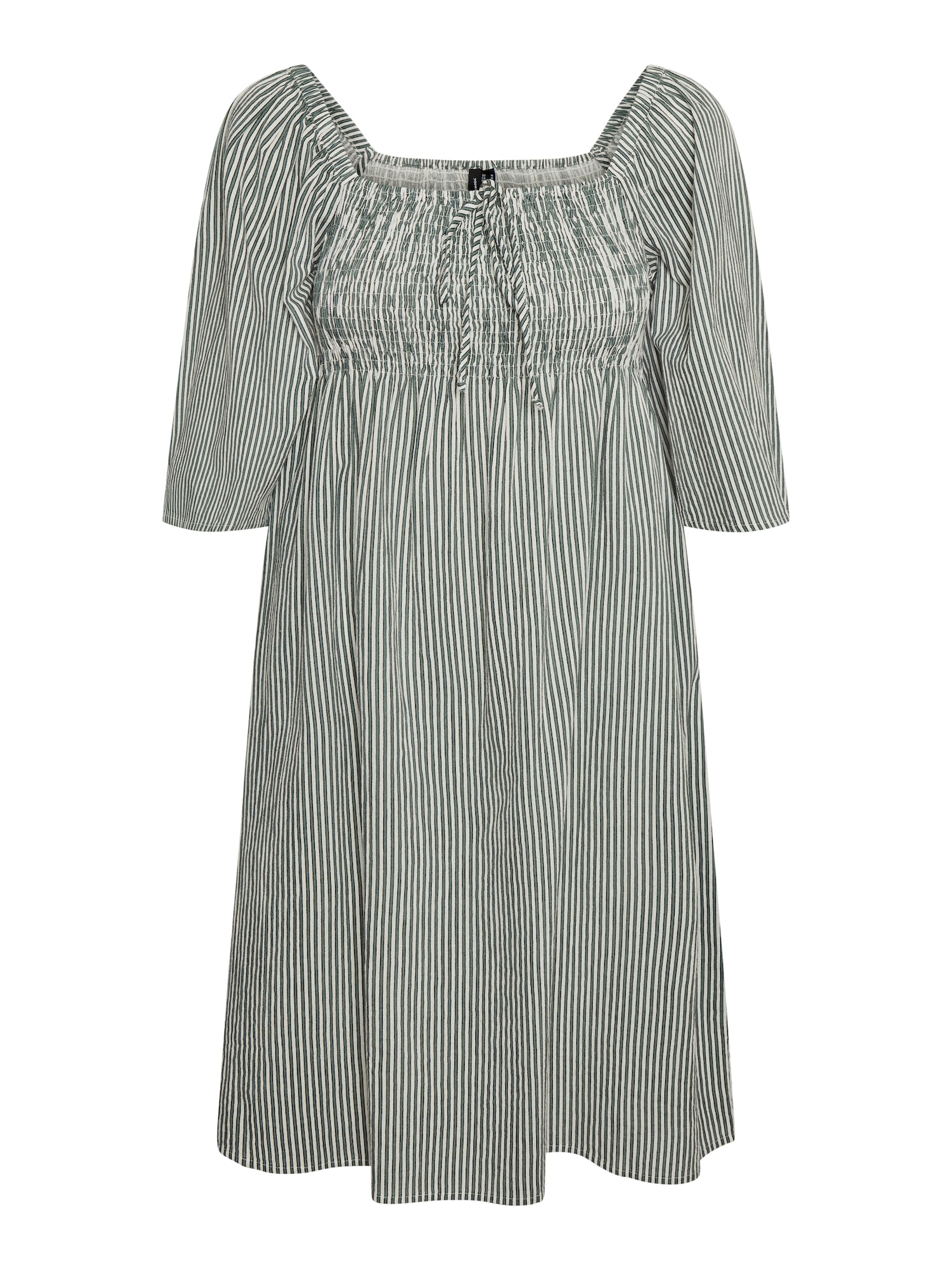 VERO MODA Obleka 'Annabelle'  zelena / bela