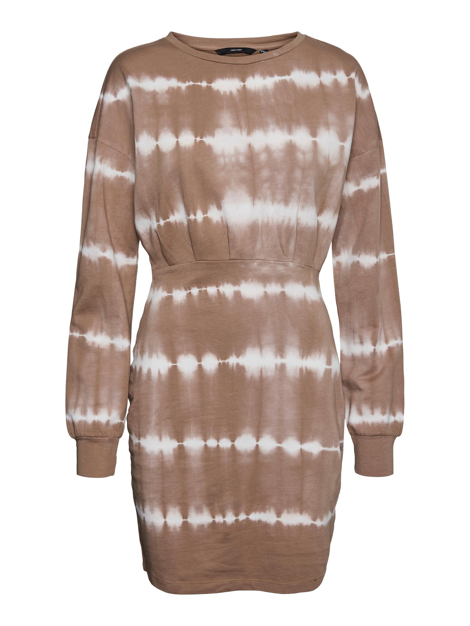 VERO MODA Obleka 'Edina'  rjava / bela